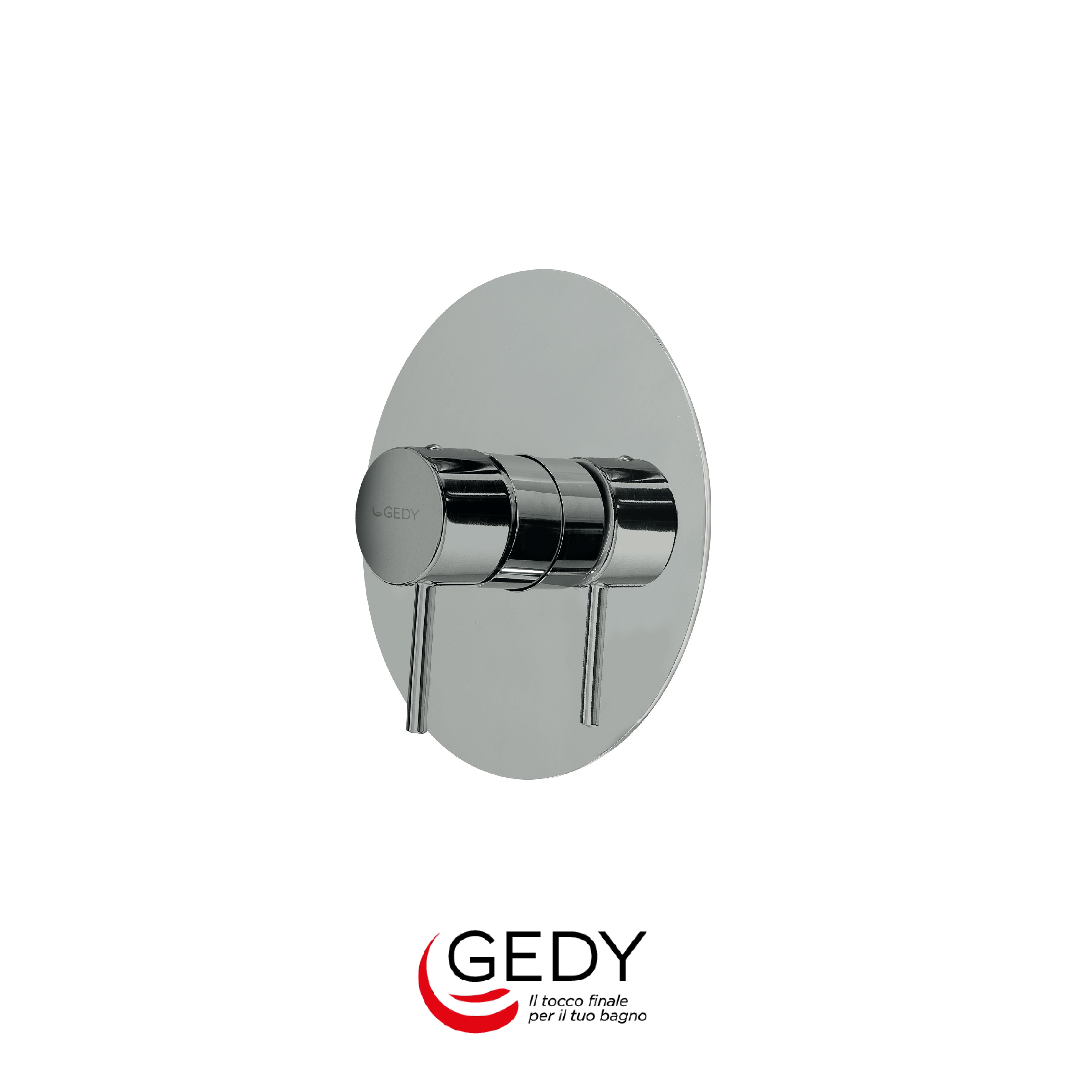 GEDY Garda - Miscelatore monocomando doccia a incasso a 1 via - 13 - Cromato - chromed