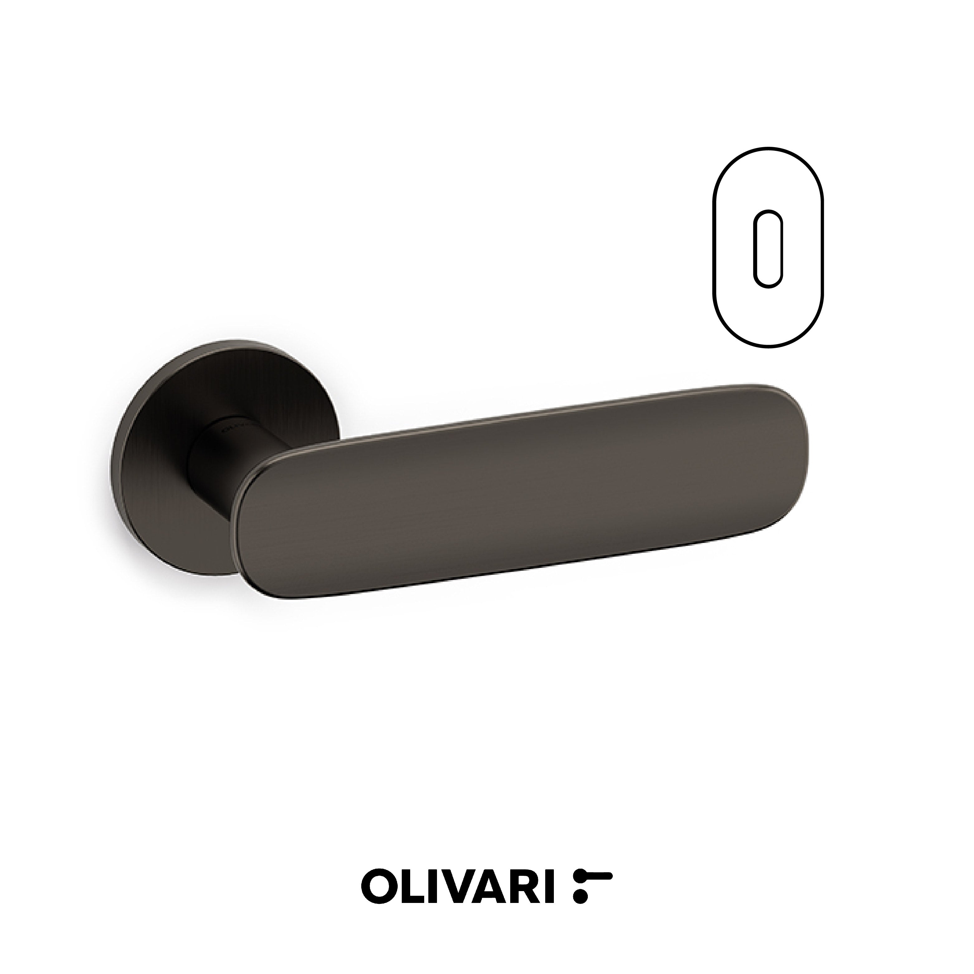 Maniglia Conca L con profilo curvo e impugnatura dal design avvolgente.