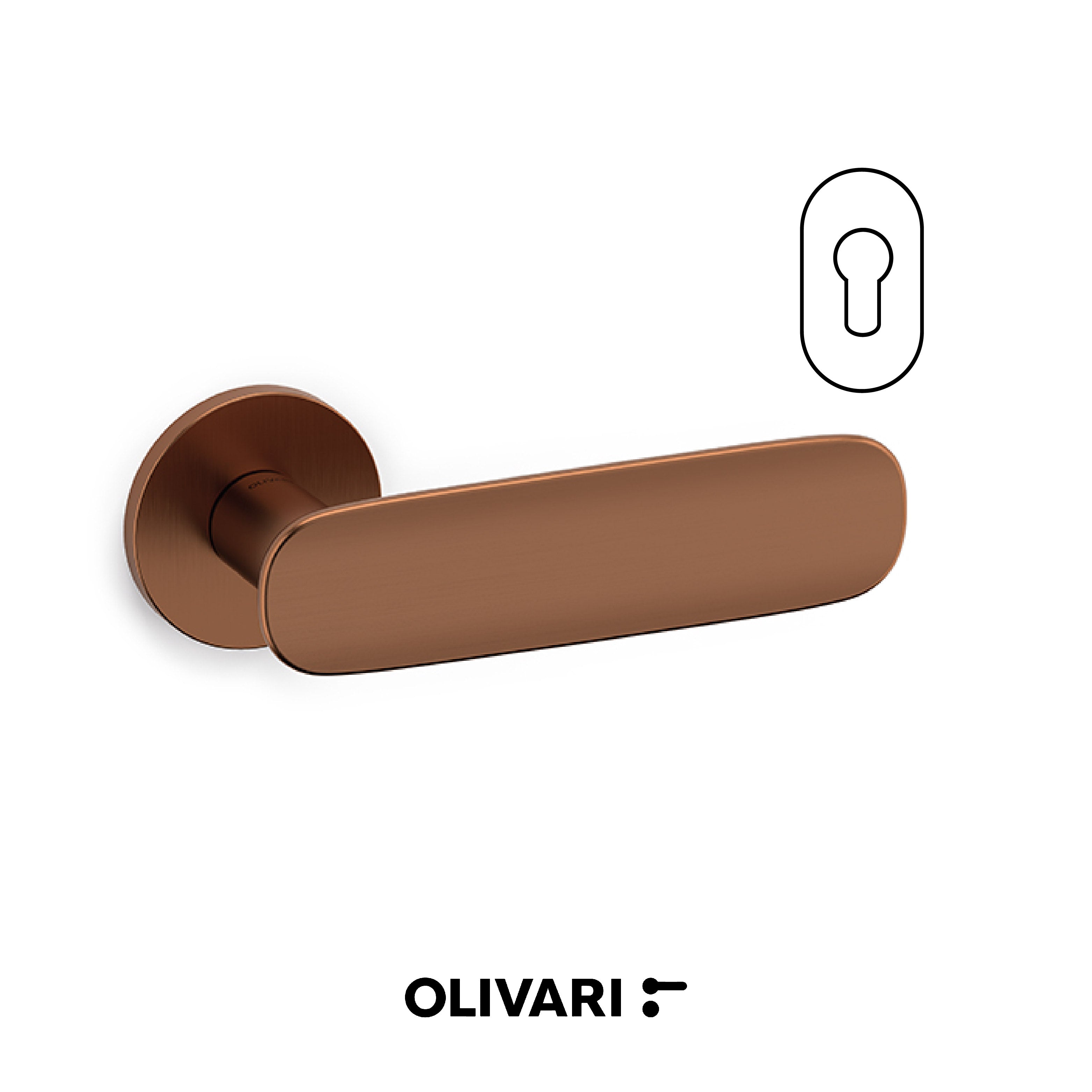 Maniglia Conca L con profilo curvo e impugnatura dal design avvolgente.