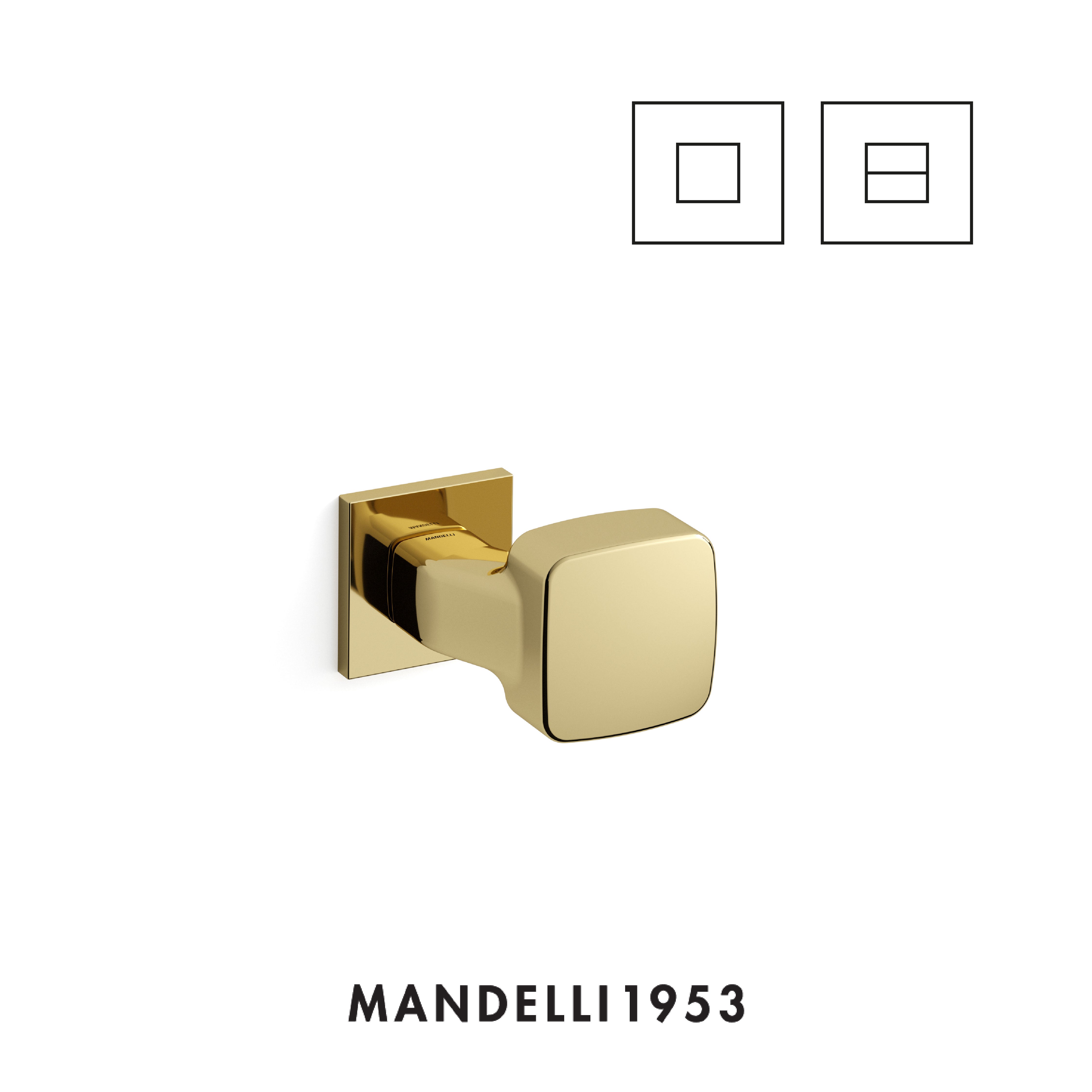 MANDELLI 1953 Carrè - Maniglia per porta interna
