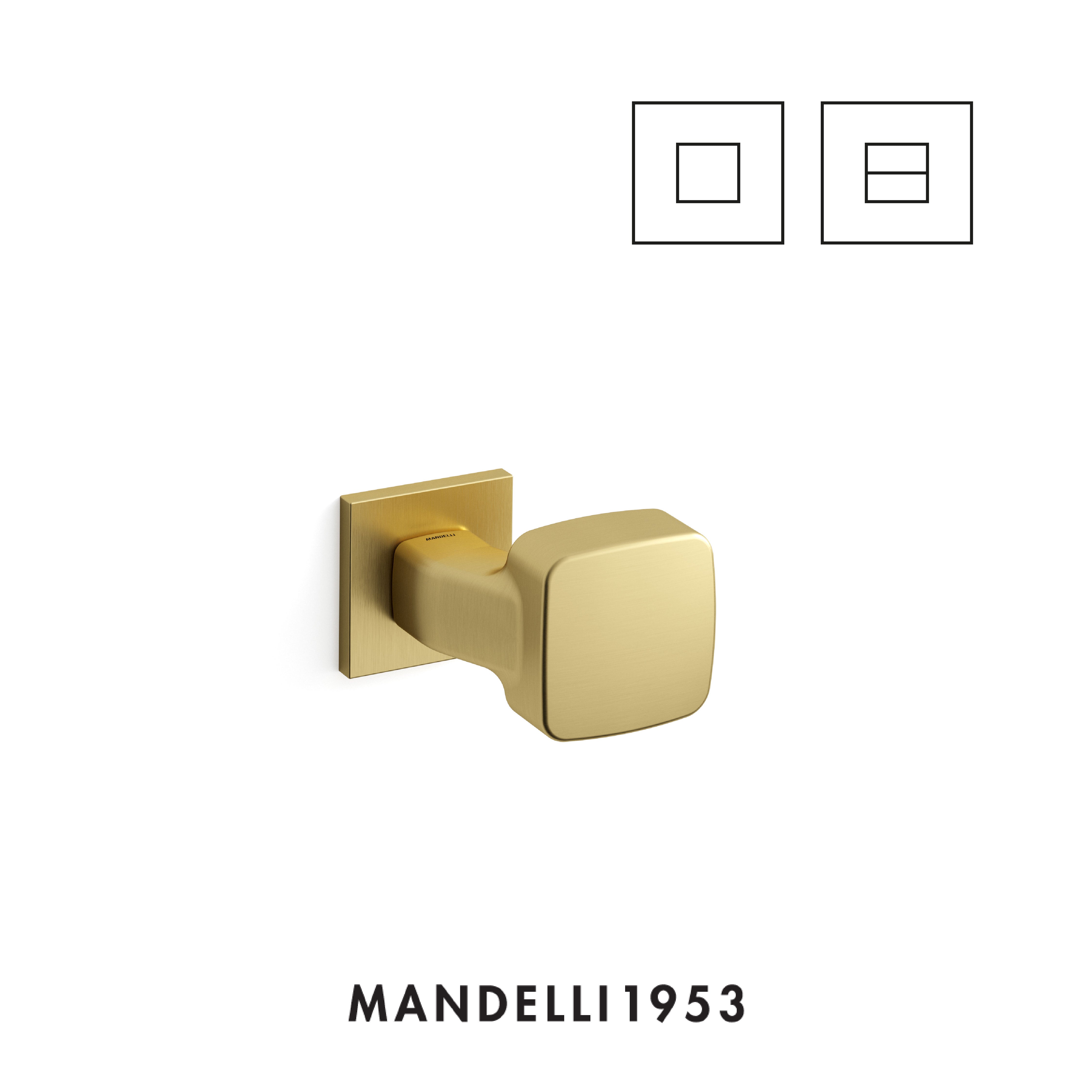 MANDELLI 1953 Carrè - Maniglia per porta interna
