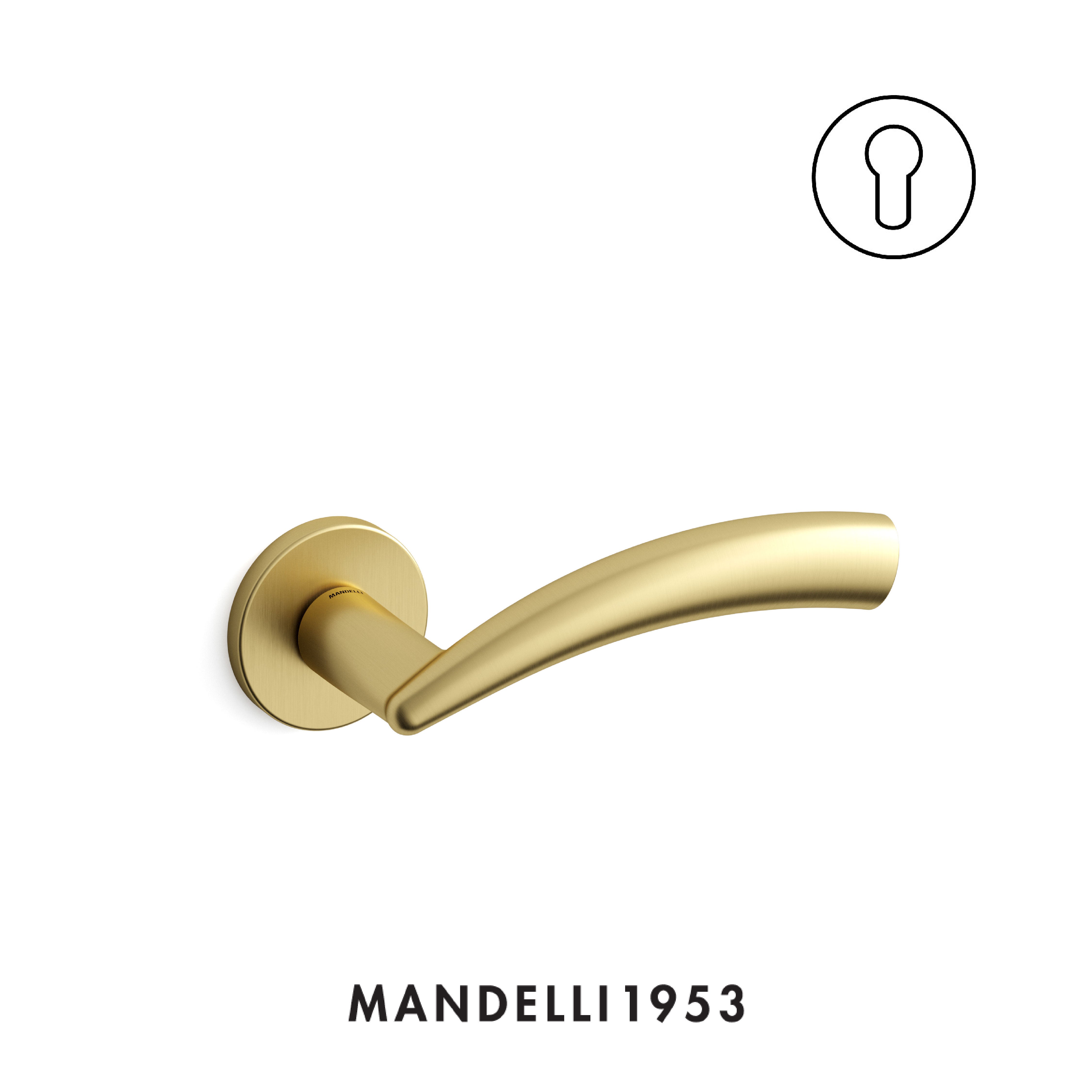 MANDELLI 1953 Nadir - Maniglia per porta interna