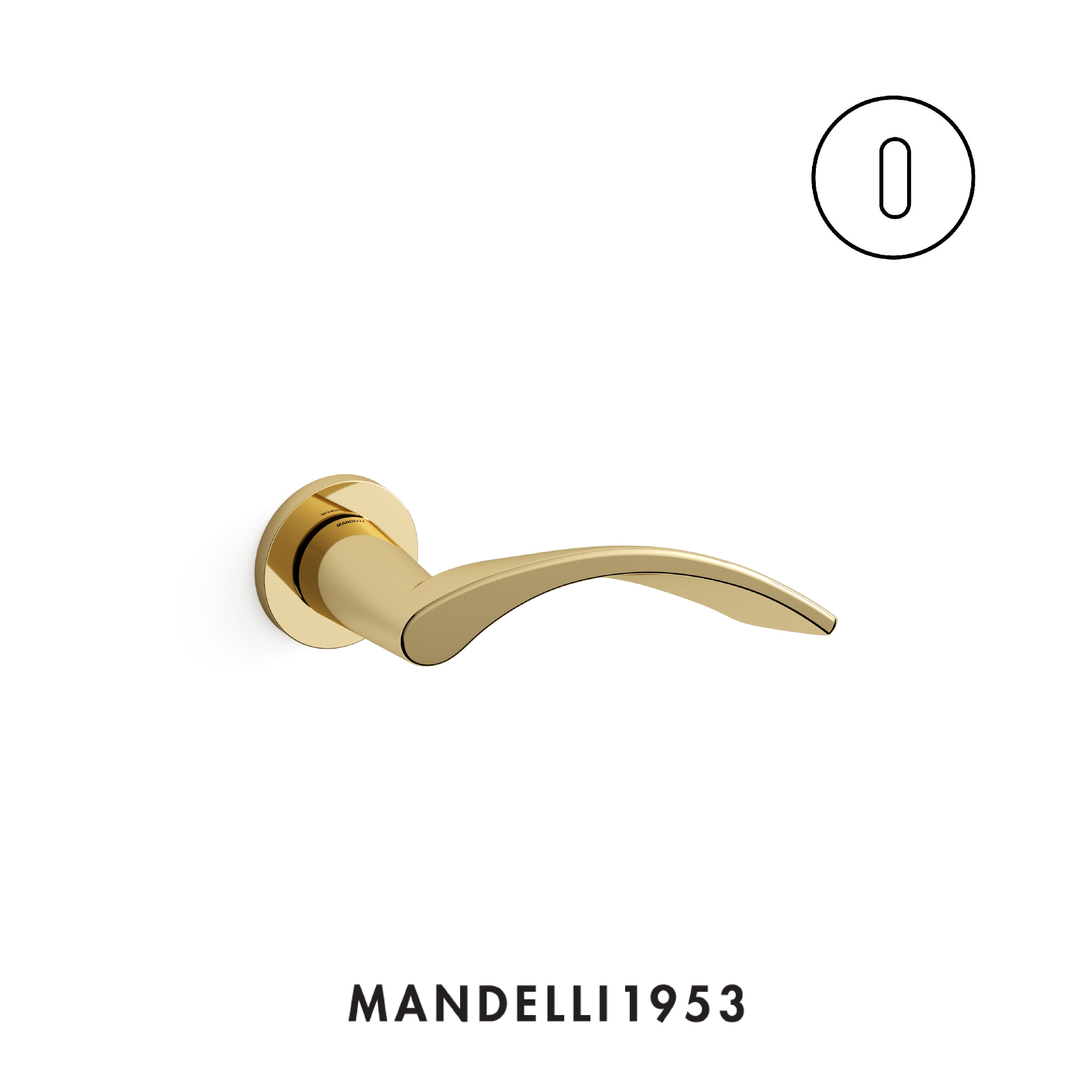 MANDELLI 1953 RS96 - Maniglia per porta interna