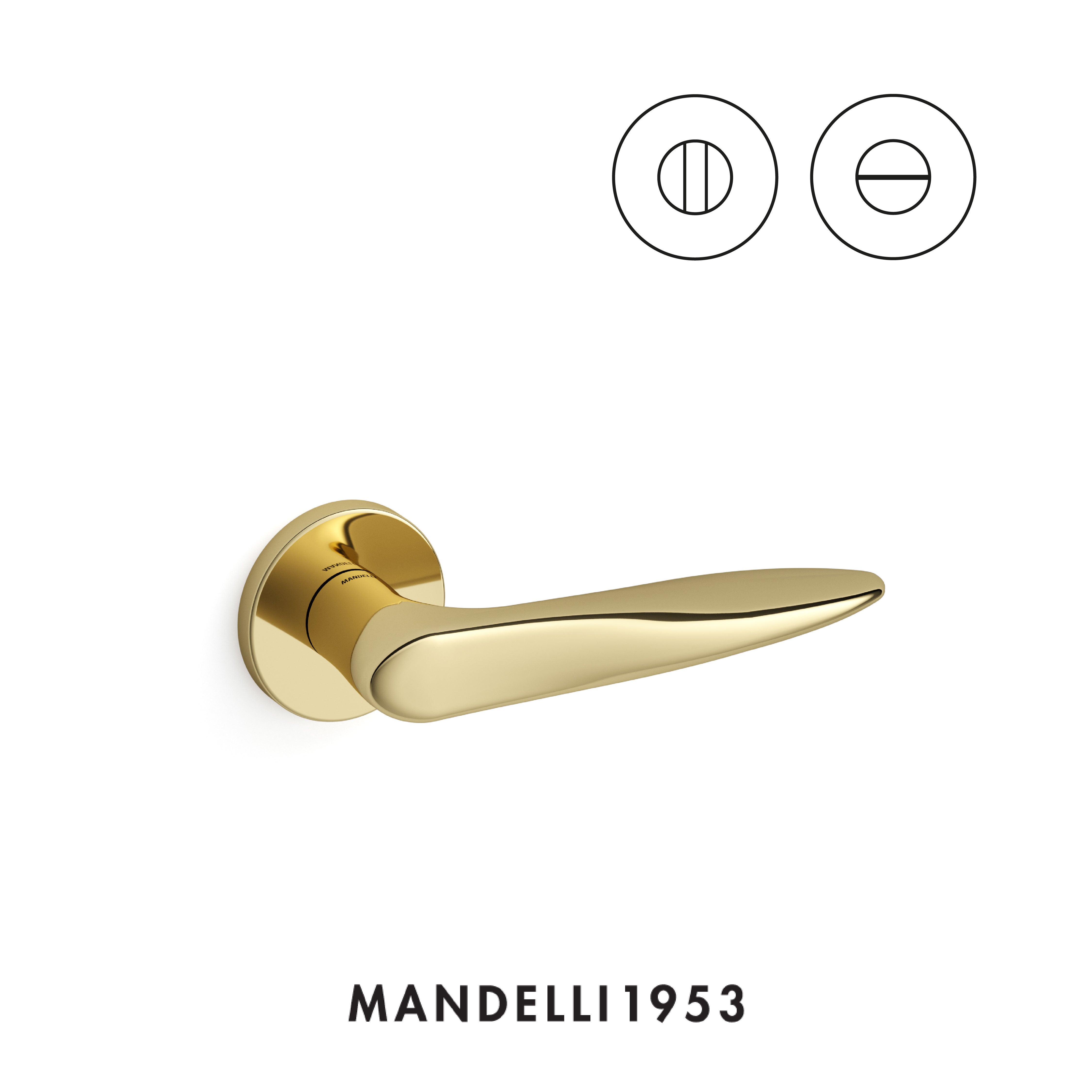 MANDELLI 1953 Zoe - Maniglia per porta interna