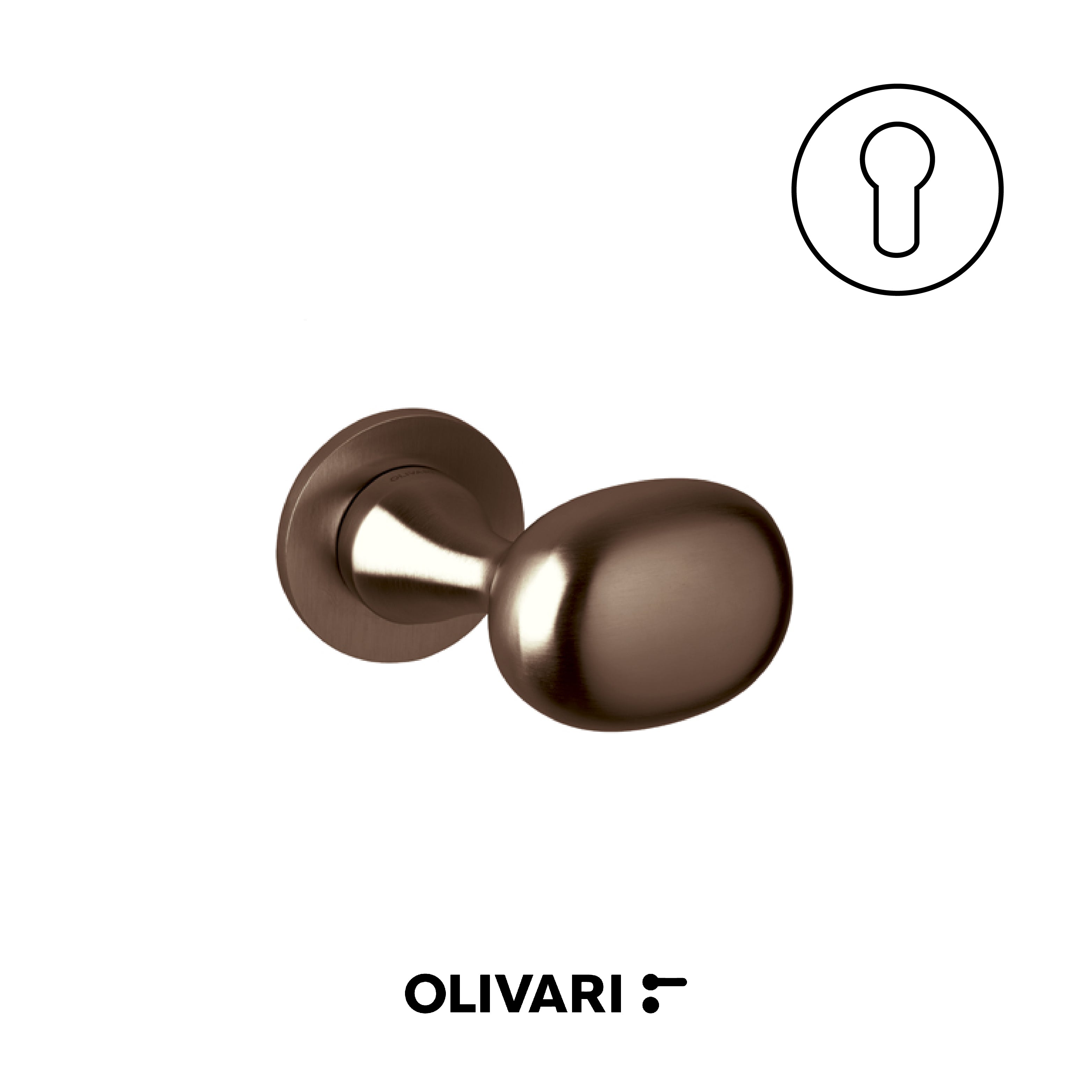 Melanzana - Olivari Maniglia per porta interna - Imhoff Handles
