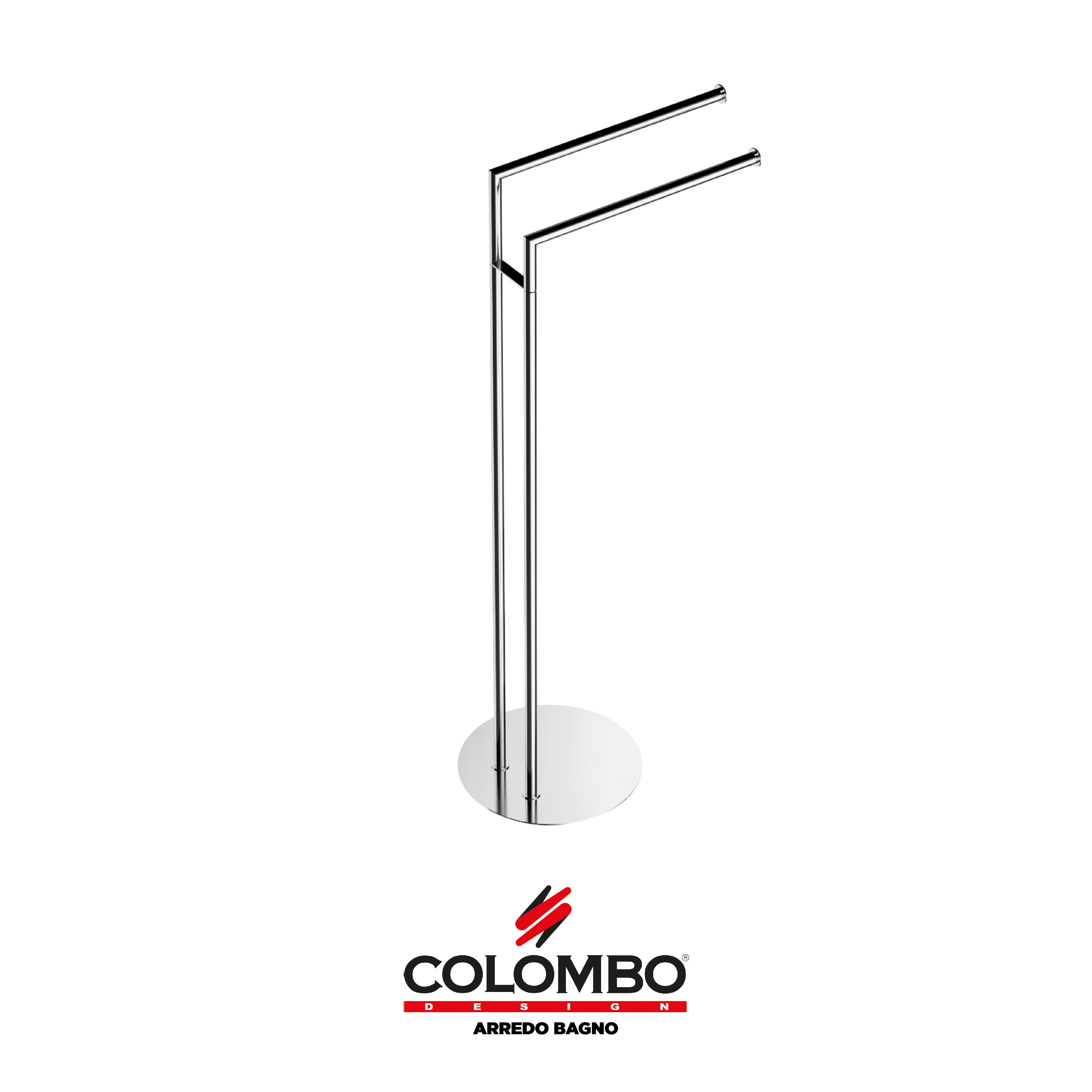 Mini Piantana con due porta salvietta - Colombo design arredo bagno - Imhoff Handles