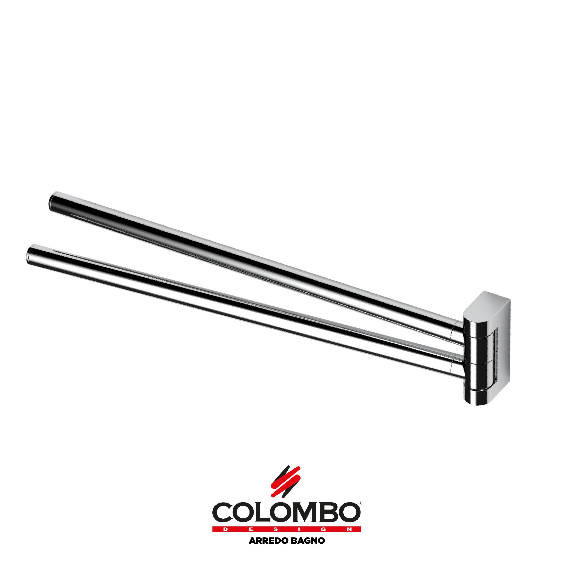 Mini Porta salvietta doppio a snodo - Colombo design arredo bagno - Imhoff Handles
