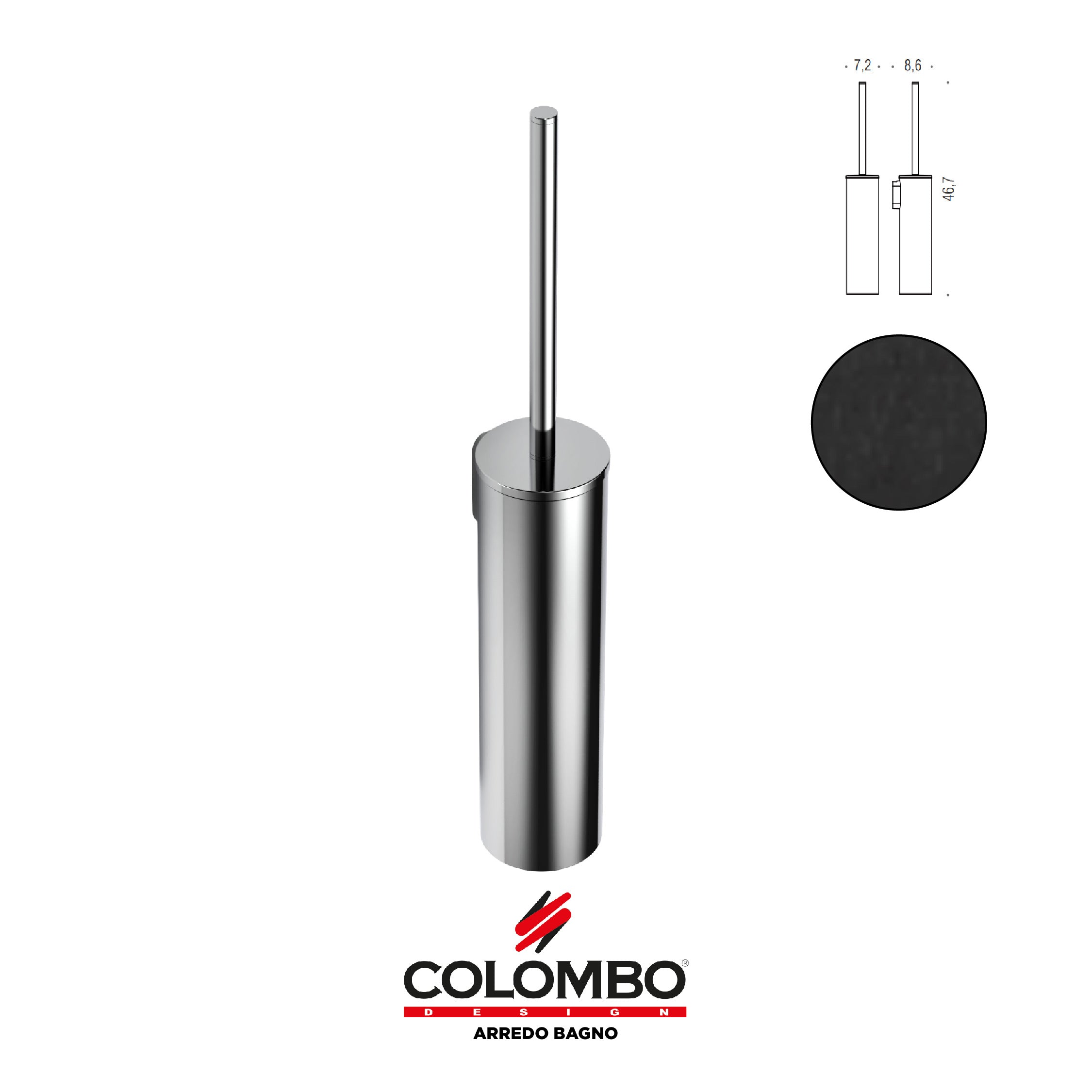 Mini Porta scopino - Colombo design arredo bagno - Imhoff Handles