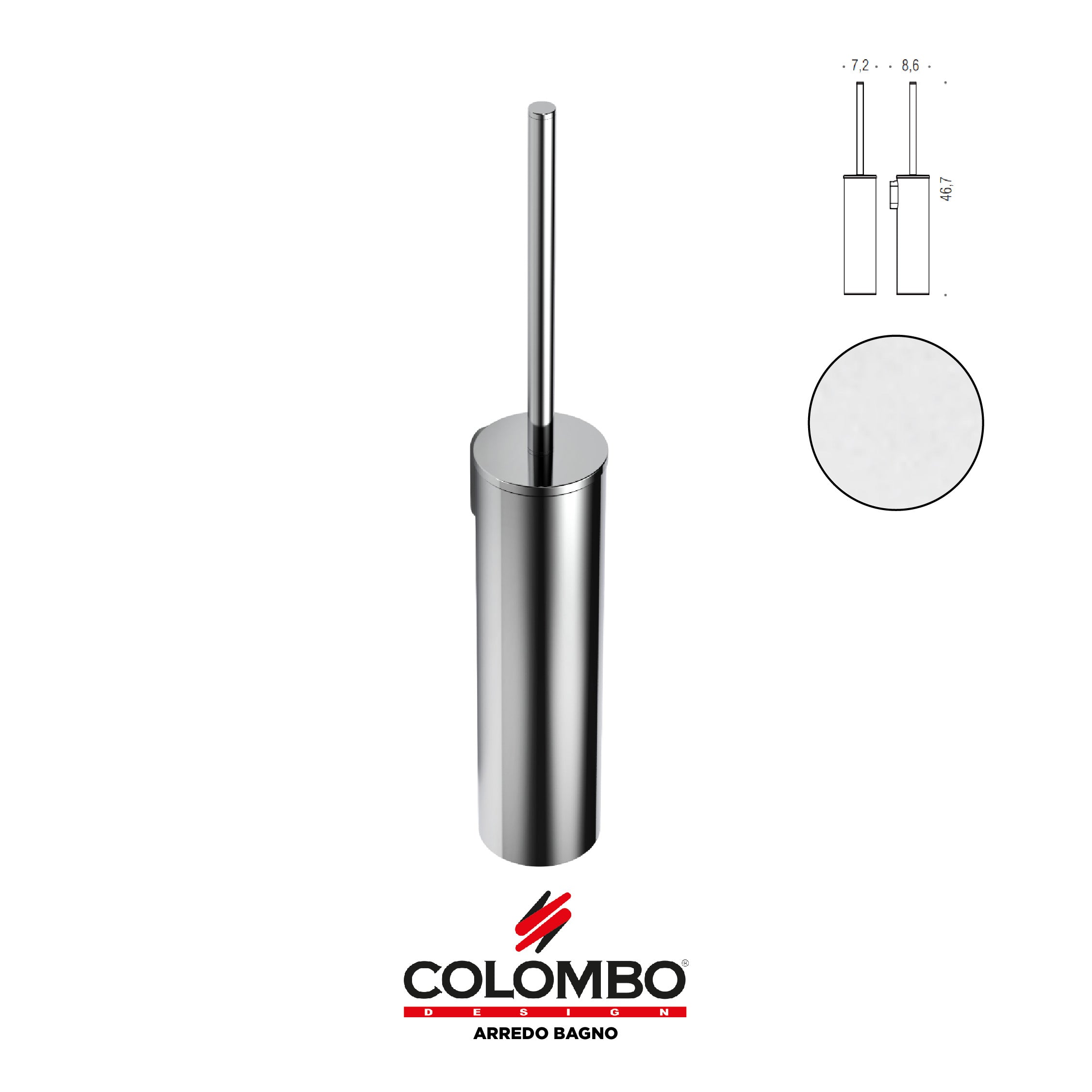 Mini Porta scopino - Colombo design arredo bagno - Imhoff Handles