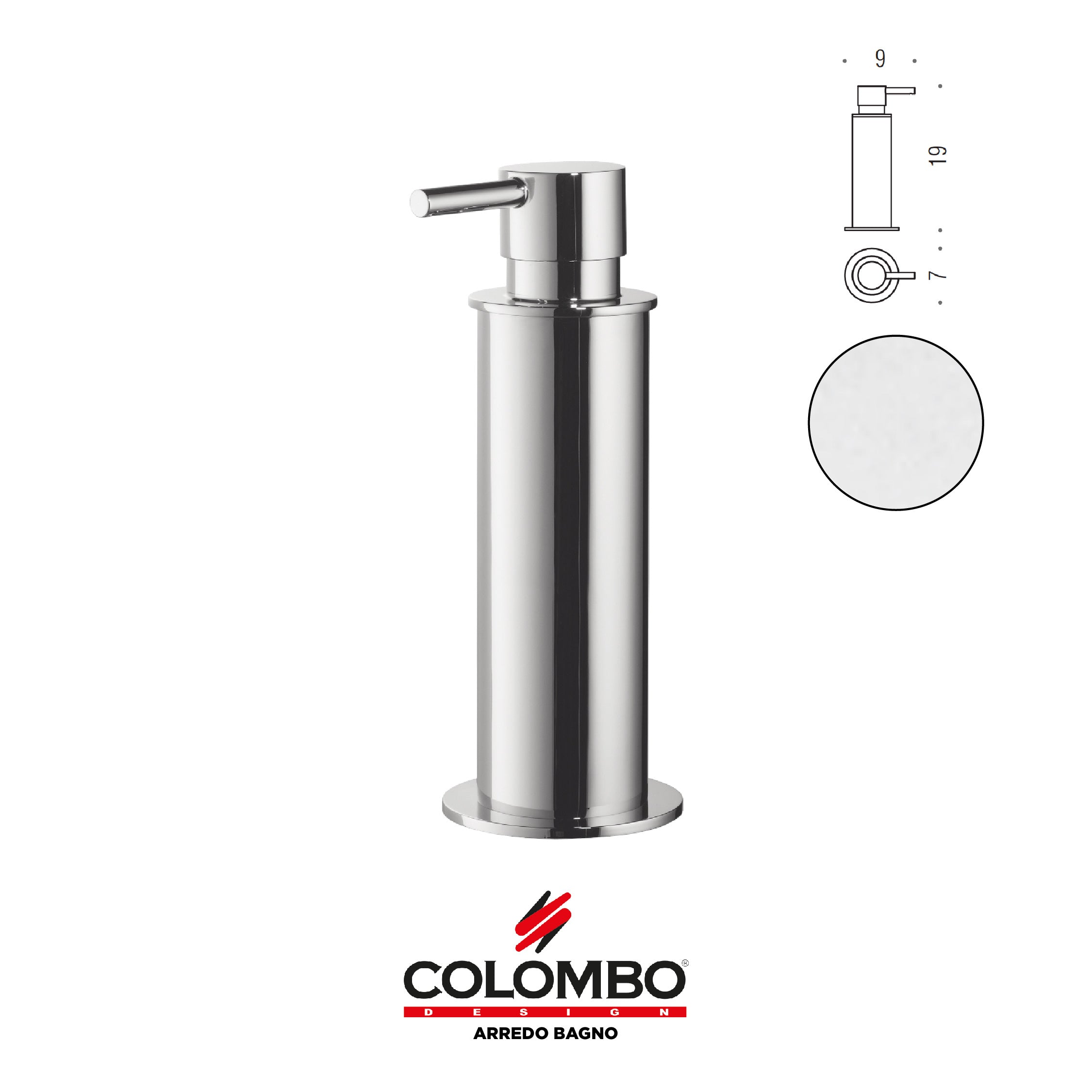 Mini Spandisapone d'appoggio (L 0,15) - Colombo design arredo bagno - Imhoff Handles