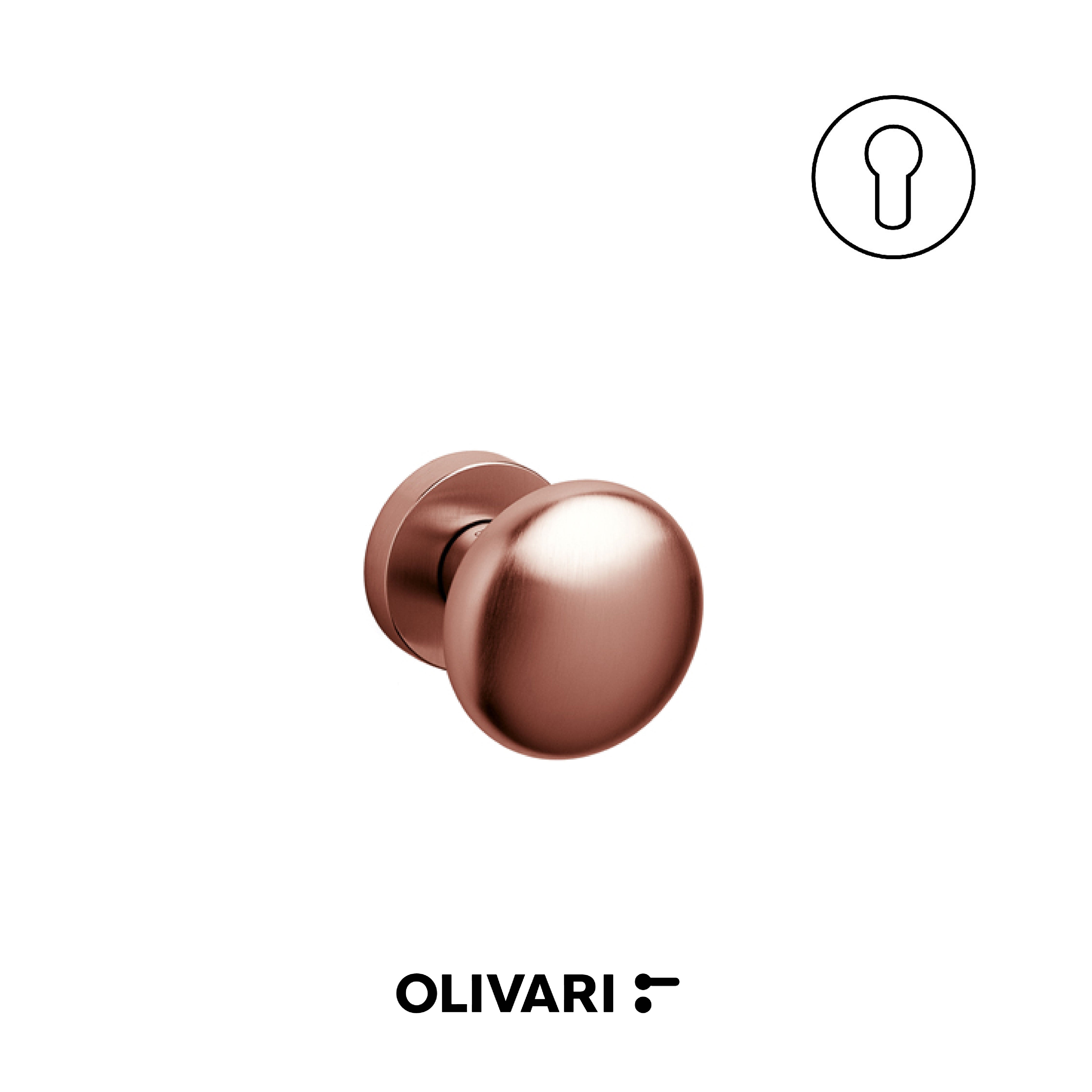 Olivari Edison Ø60 - Pomoli centrali per porte
