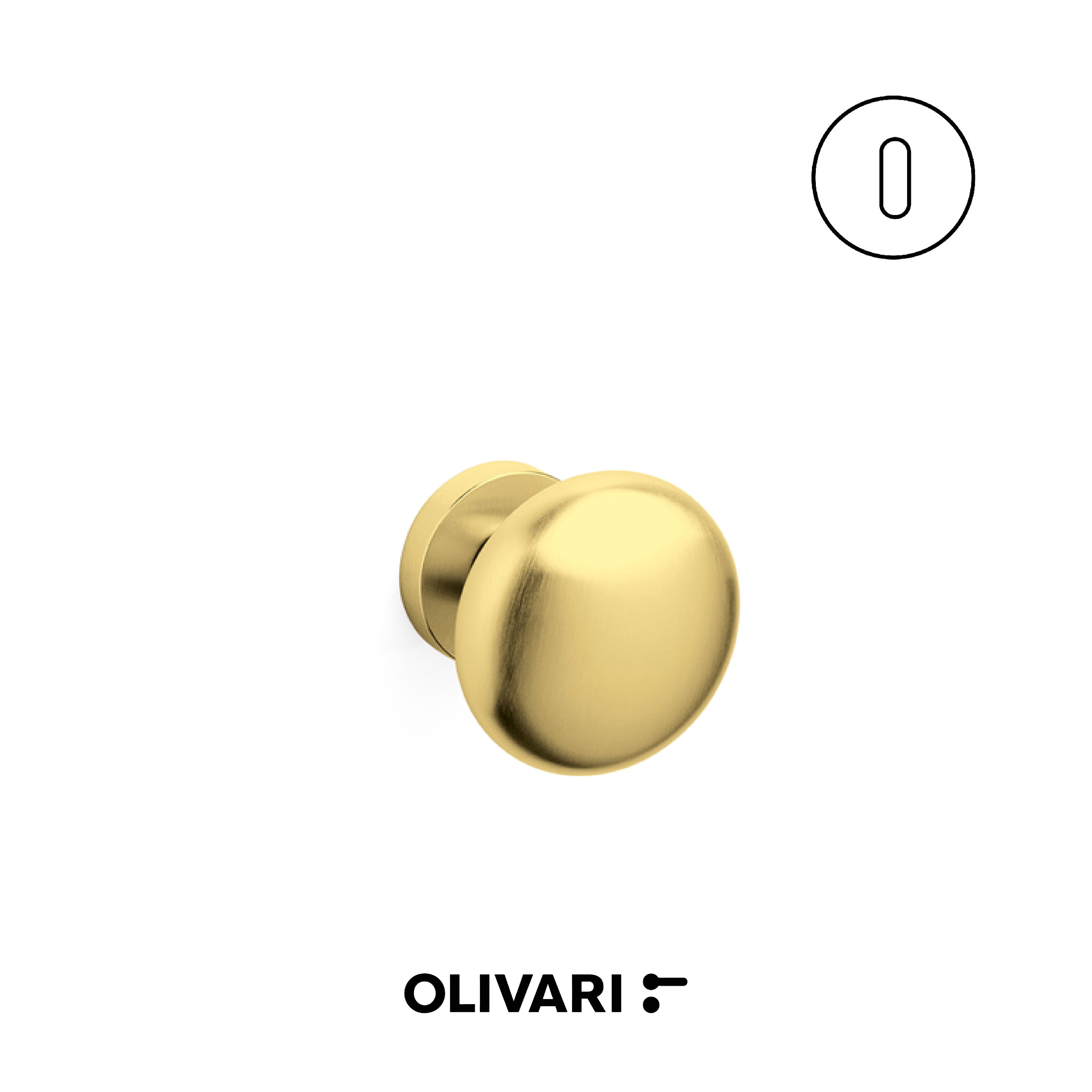 Olivari Edison Ø70 - Pomoli centrali per porte