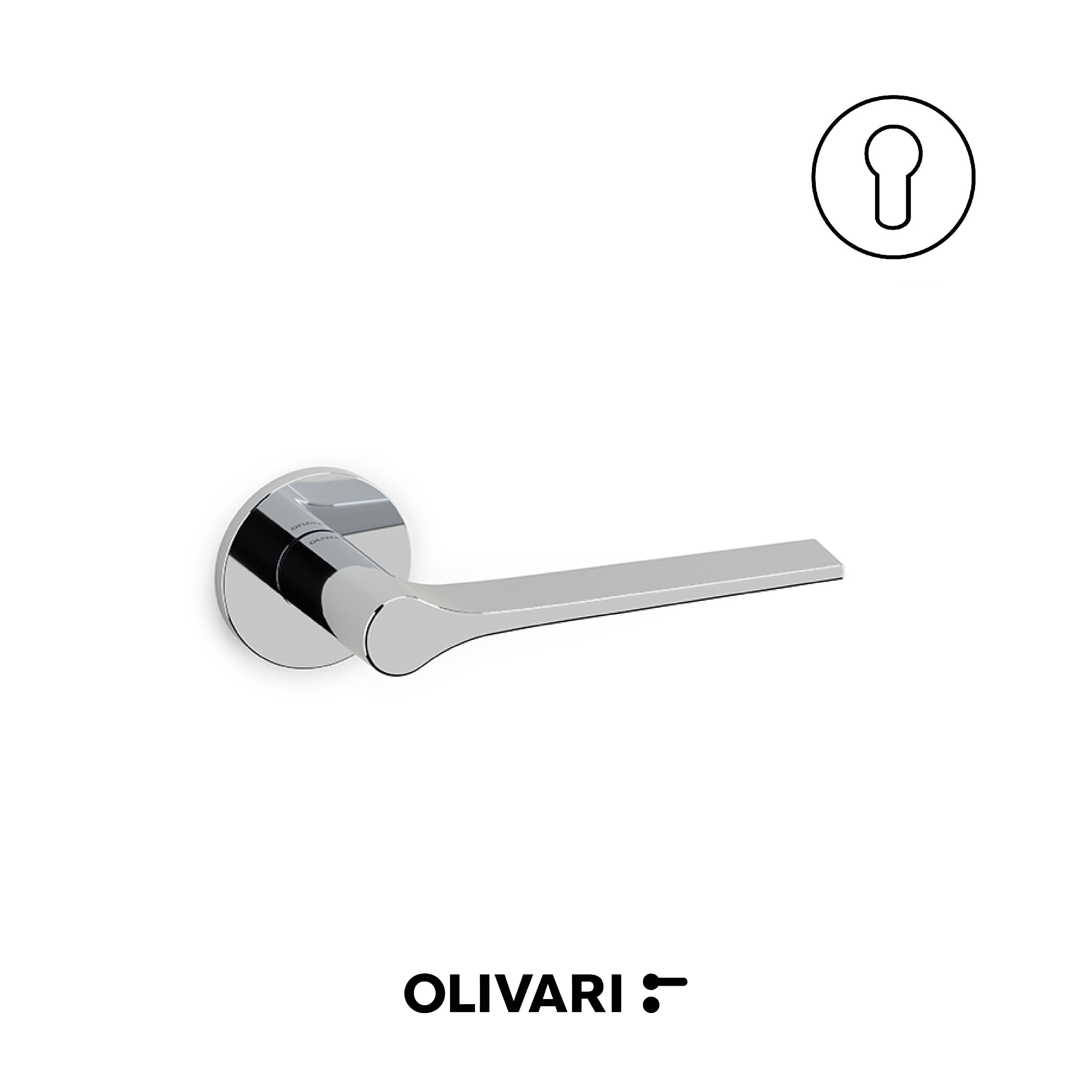 Olivari Lama L - Maniglia per porta interna