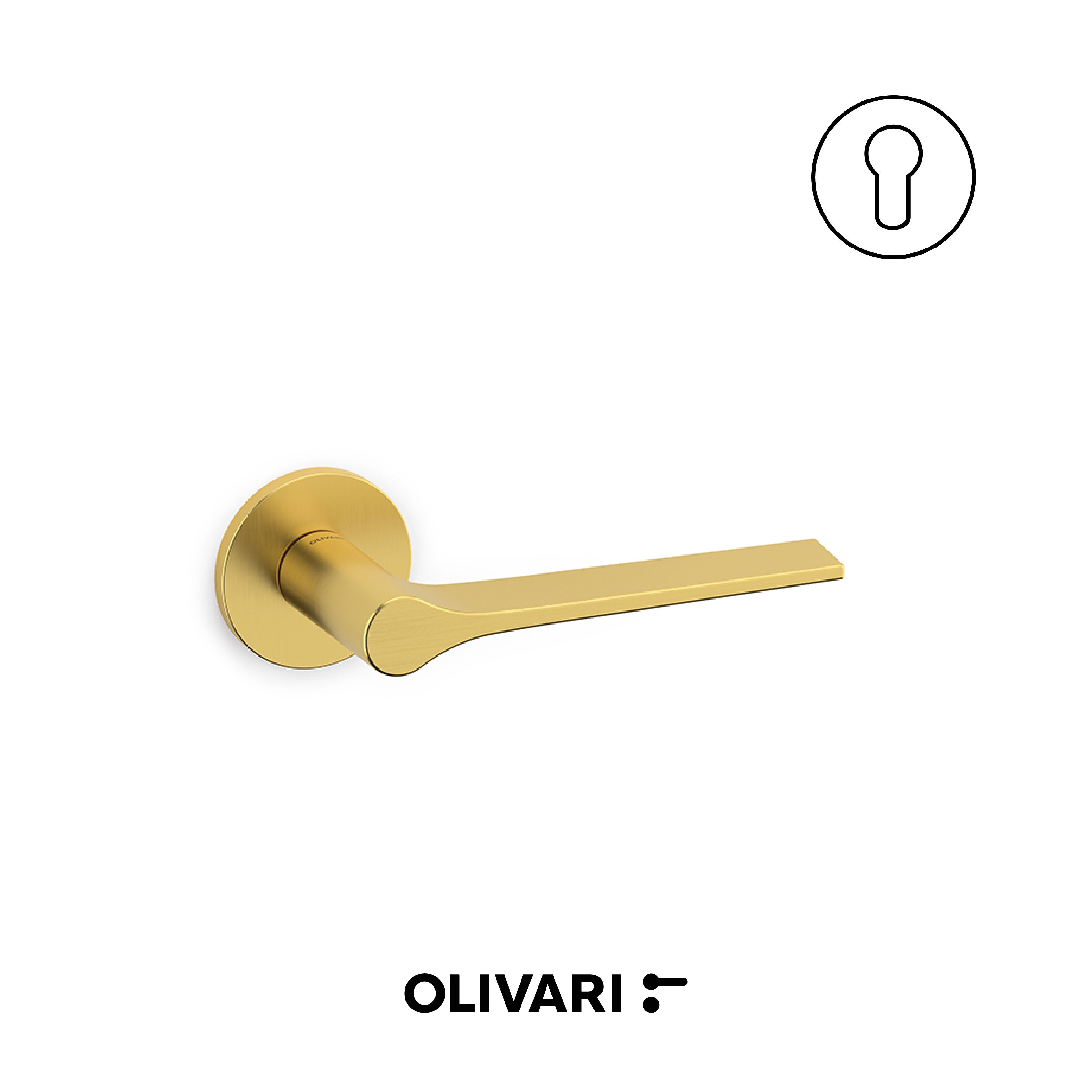 Olivari Lama L - Maniglia per porta interna