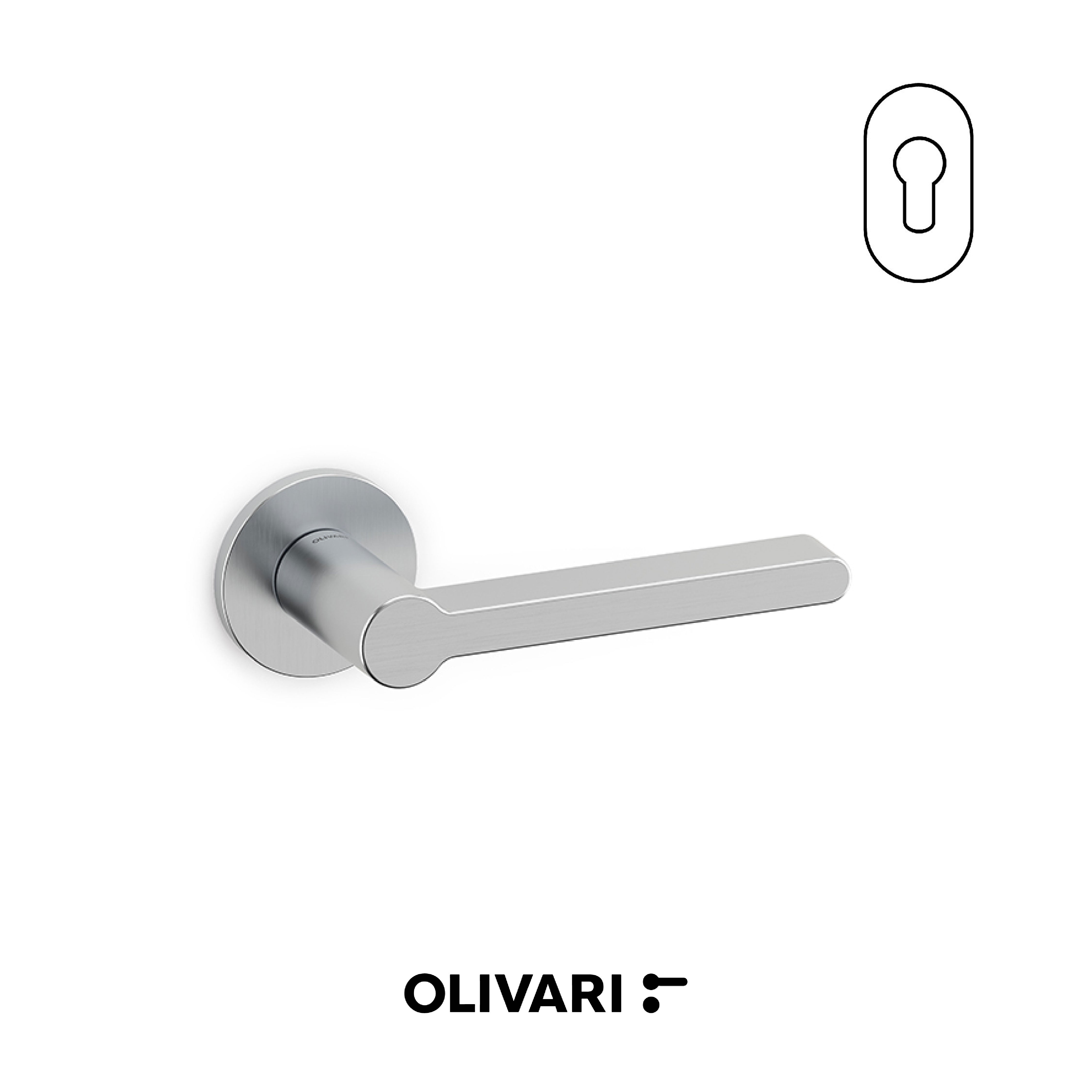 Olivari Logo L - Maniglia per porta interna