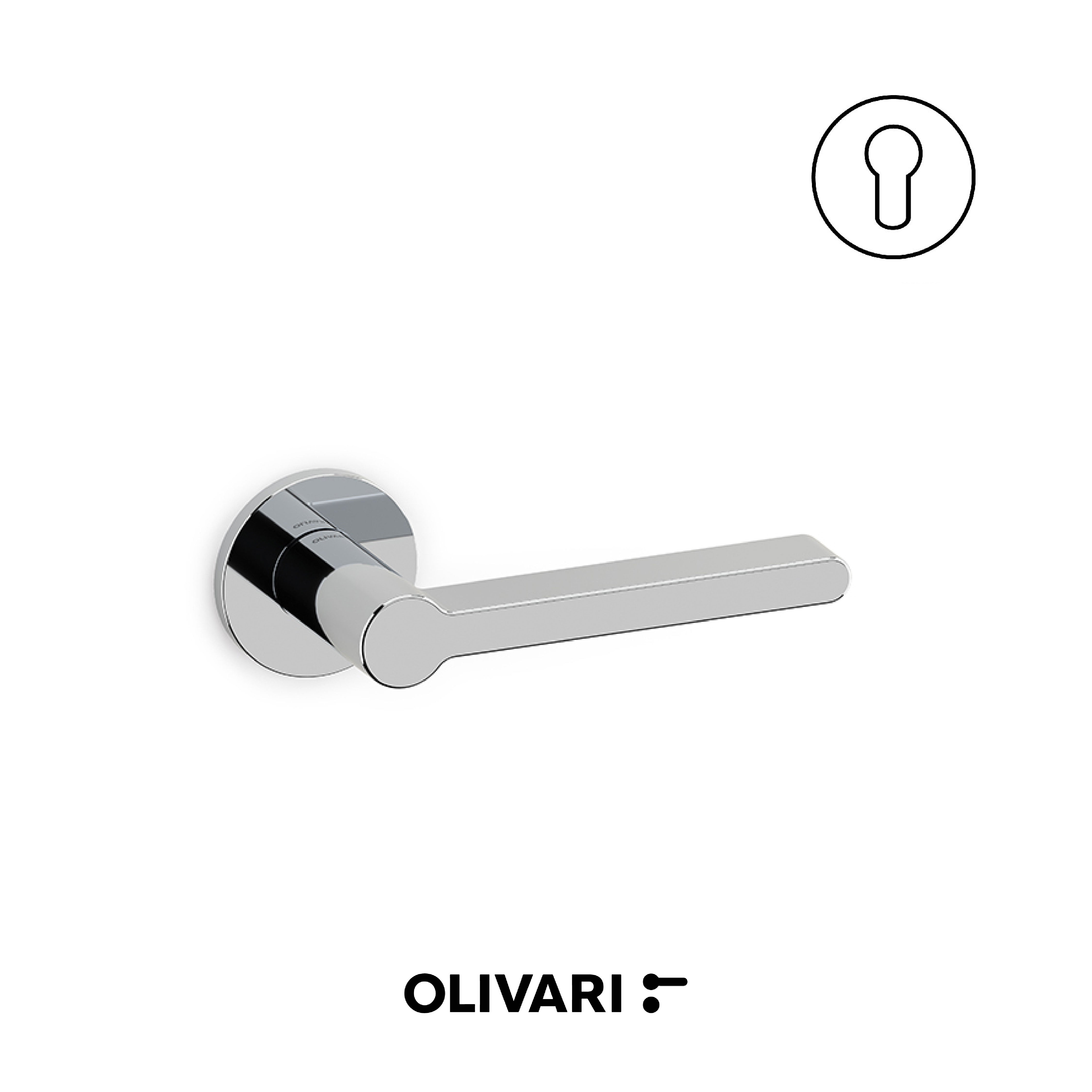 Olivari Logo L - Maniglia per porta interna
