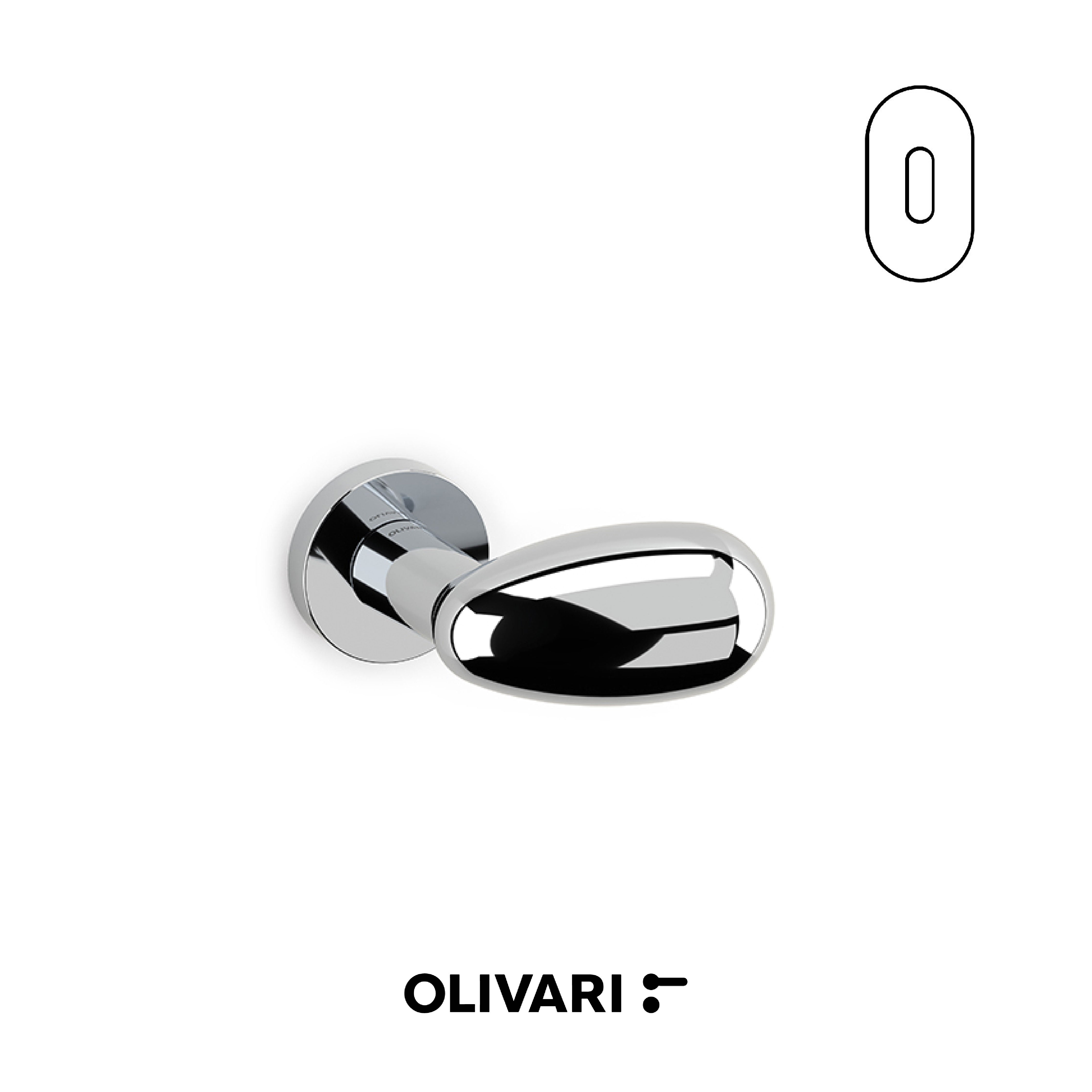 Olivari Uovo - Maniglia per porta interna