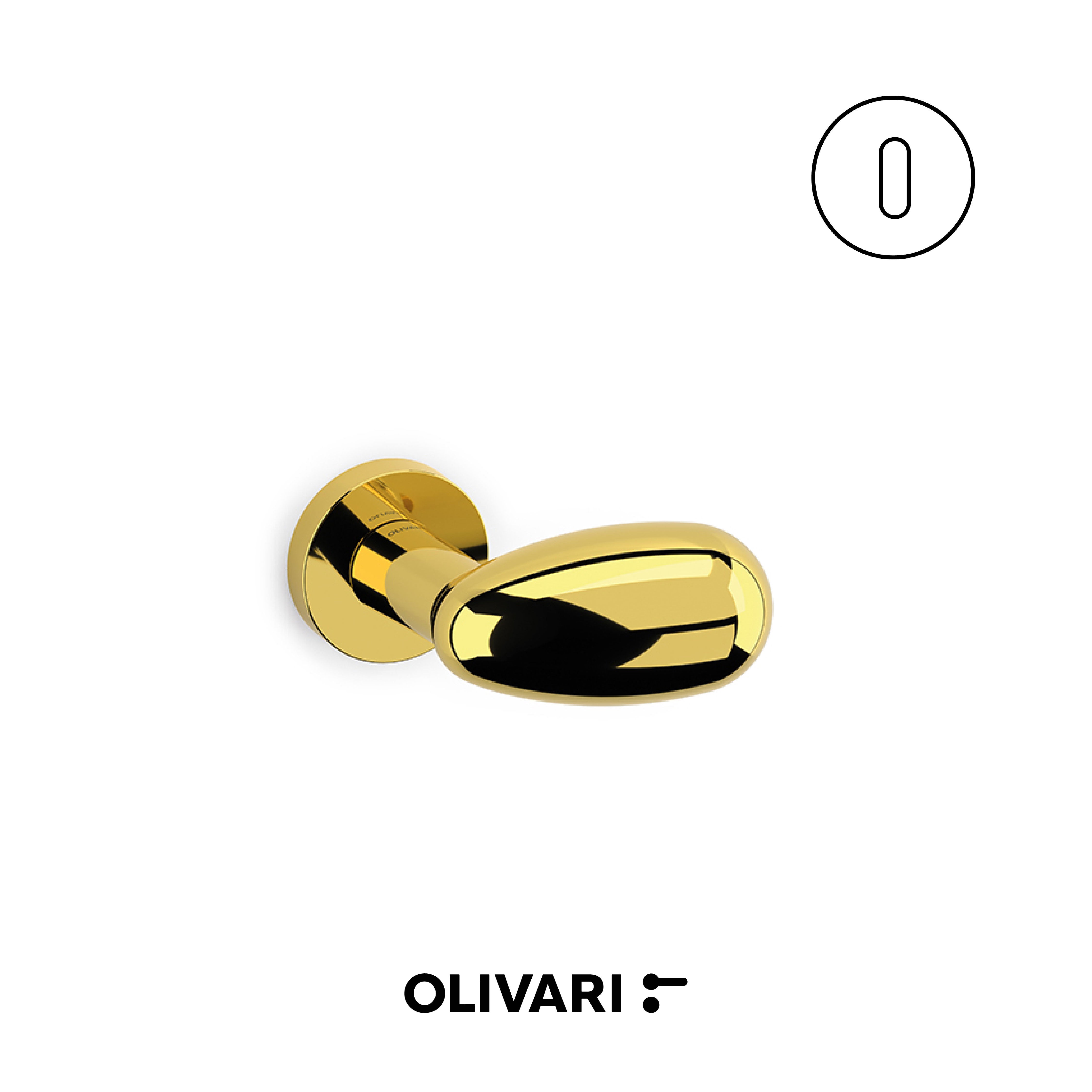 Olivari Uovo - Maniglia per porta interna