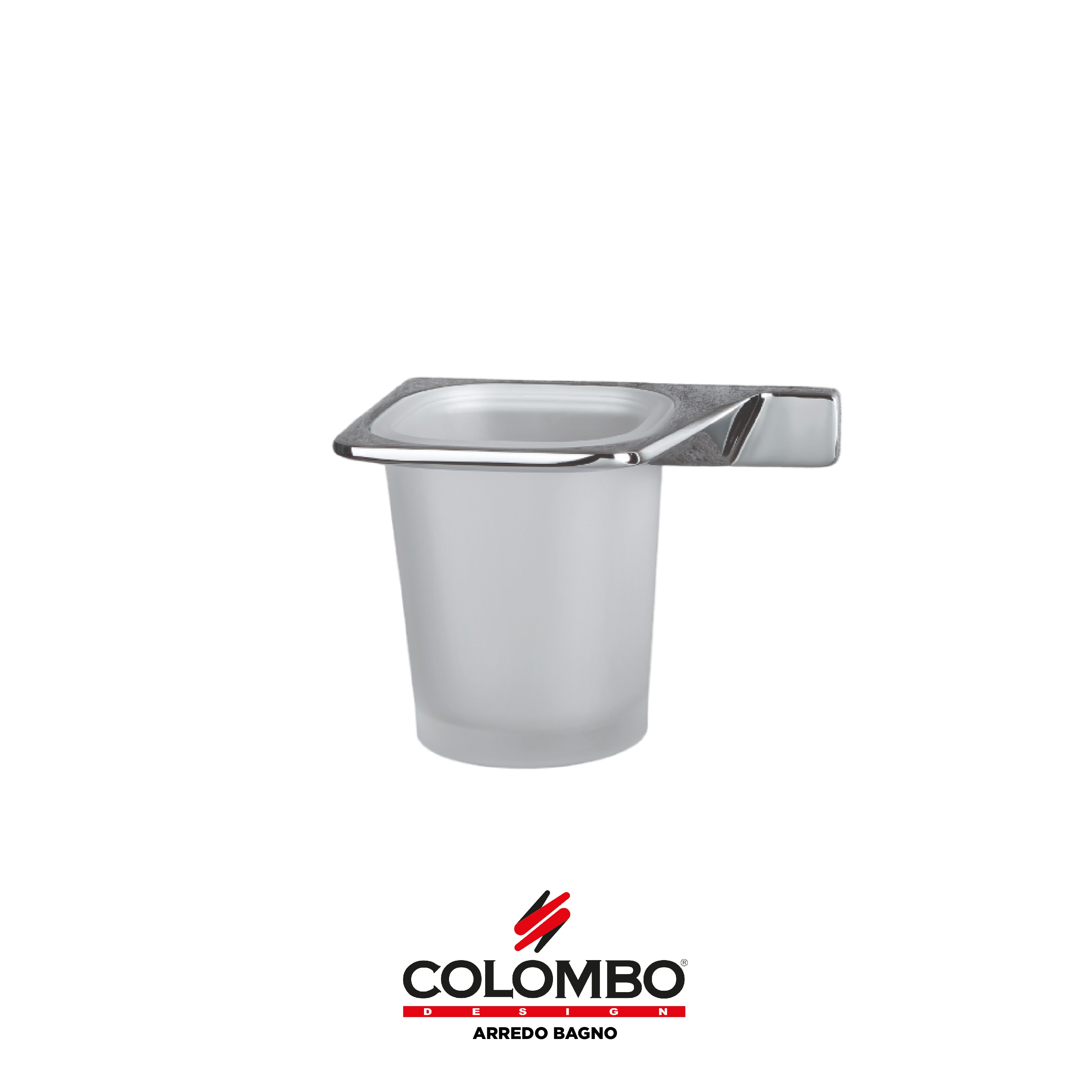 Alizé Porta bicchiere sinistro - Colombo design arredo bagno - Imhoff Handles