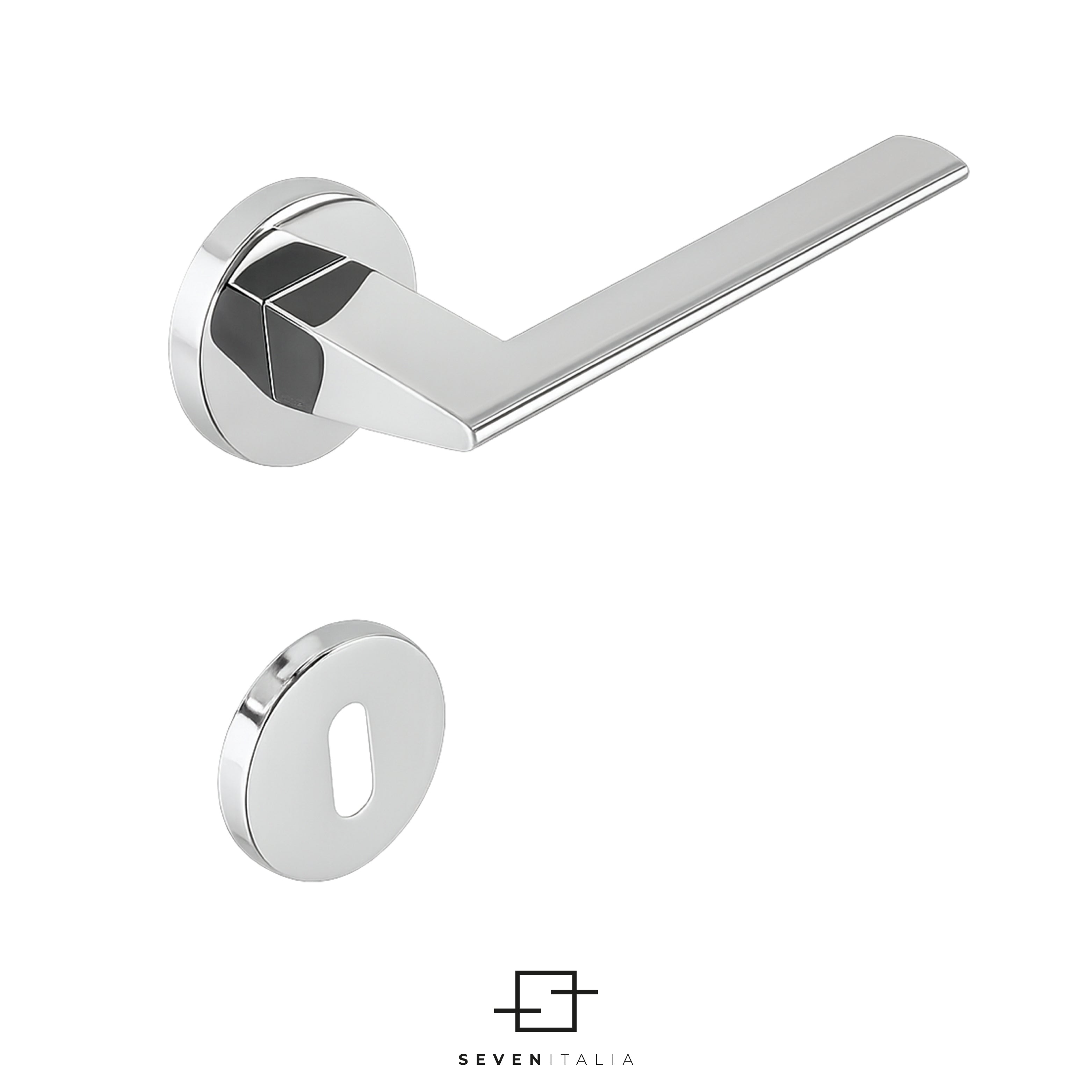 Tessa rosetta tonda - Seven Italia Maniglia per porta interna