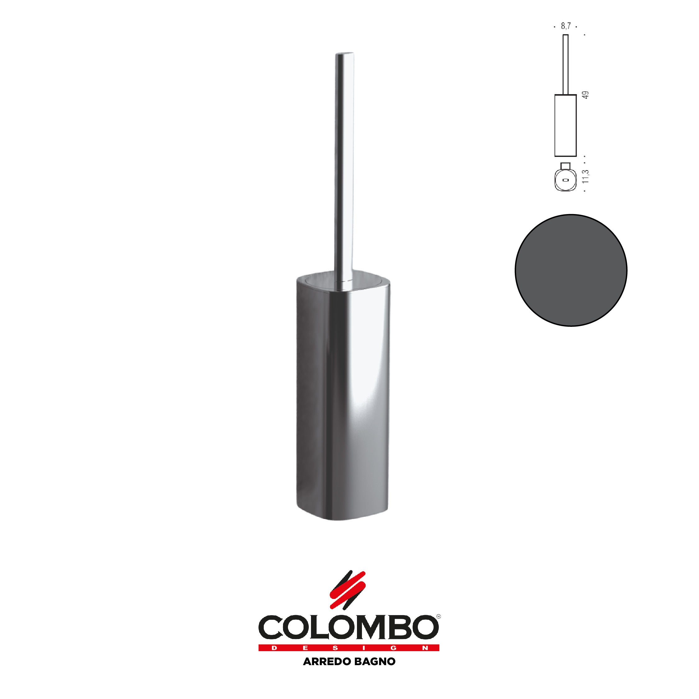 Trenta Porta scopino - Colombo design arredo bagno - Imhoff Handles