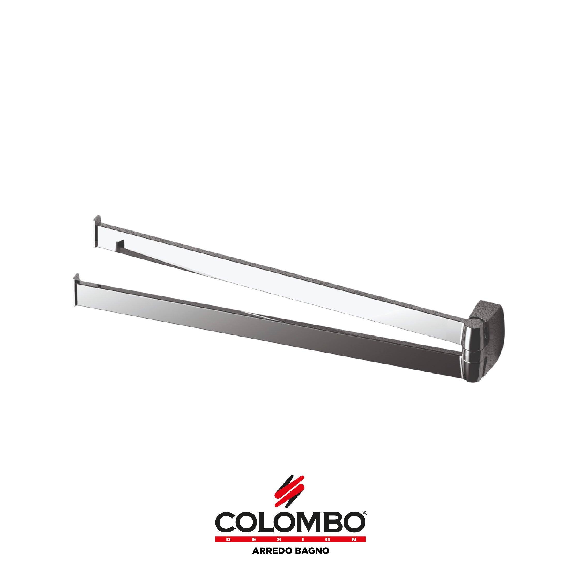 Trenta porta salvietta a doppio snodo - Colombo design arredo bagno - Imhoff Handles