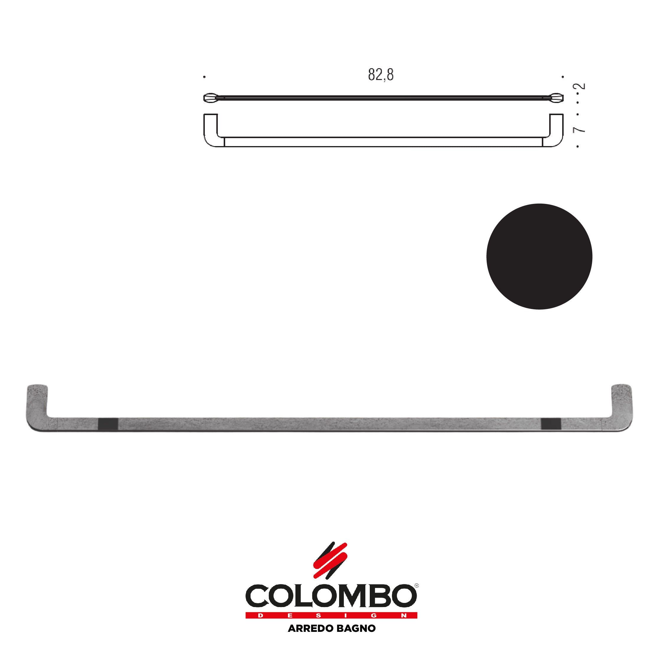 Trenta Porta salvietta - Colombo design arredo bagno - Imhoff Handles