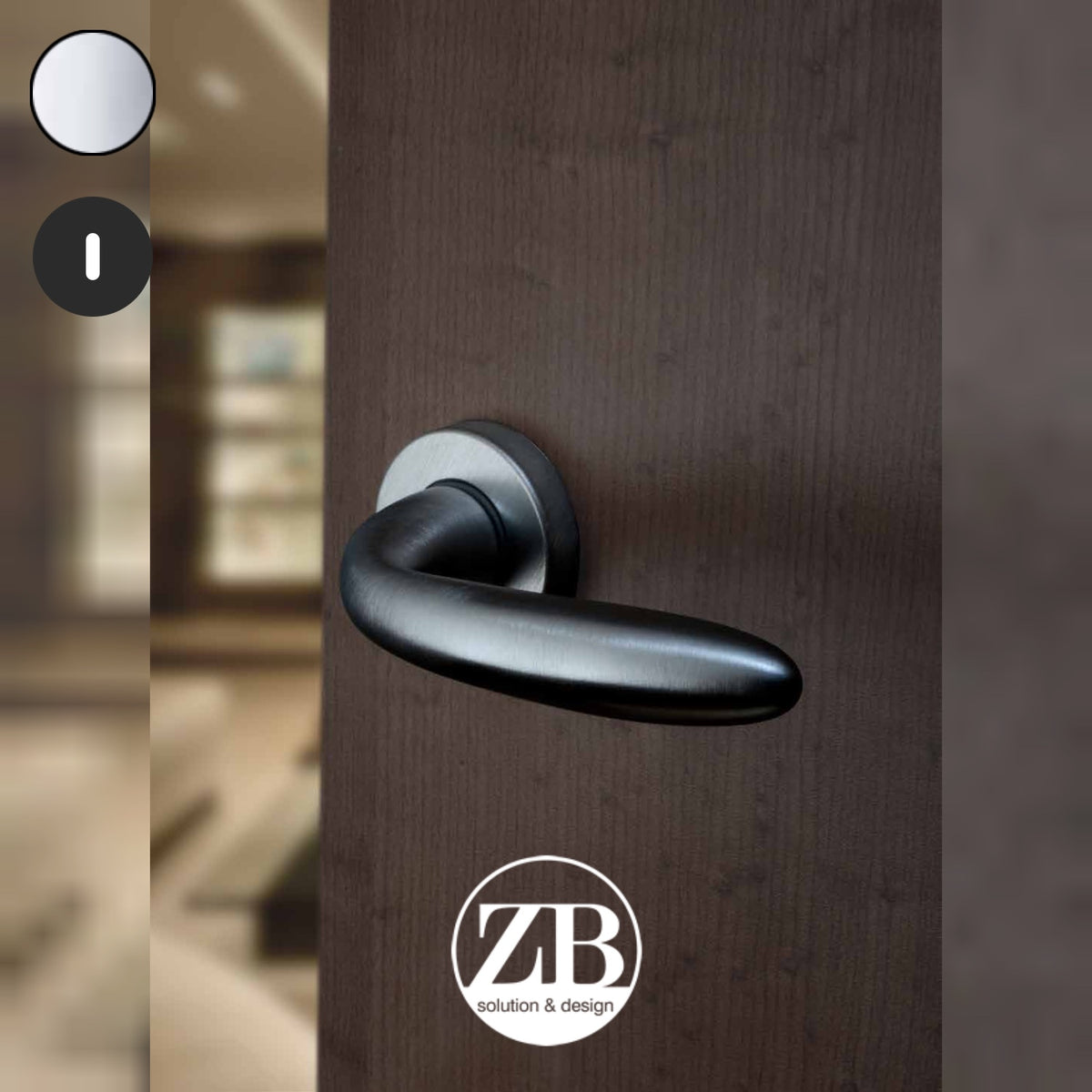ZB - Maniglie Dedalo - Maniglia per porta interna - CRL - Cromo lucido / Tonda / Patent
