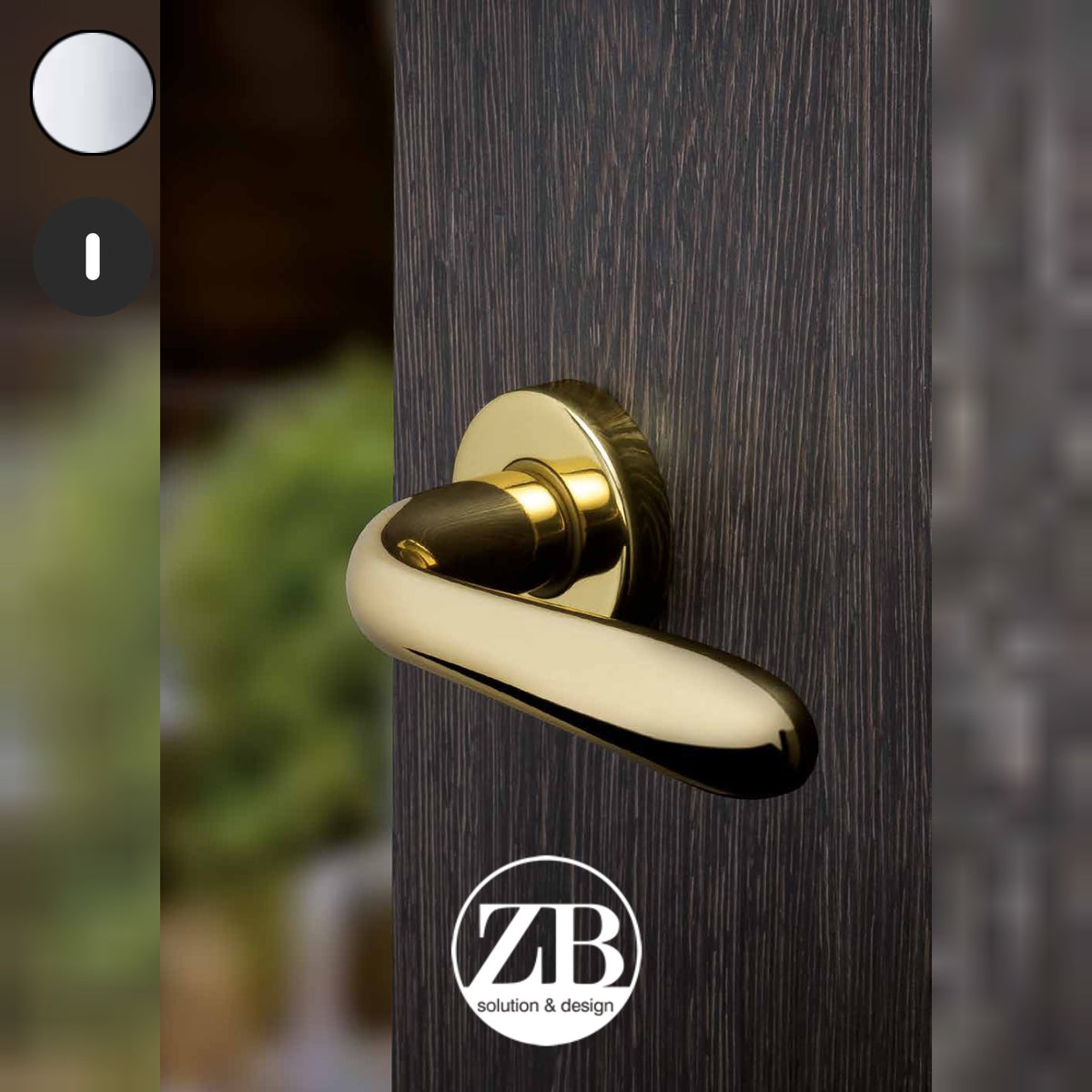 ZB - Maniglie Desy - Maniglia per porta interna - CRL - Cromo lucido / Tonda / Patent