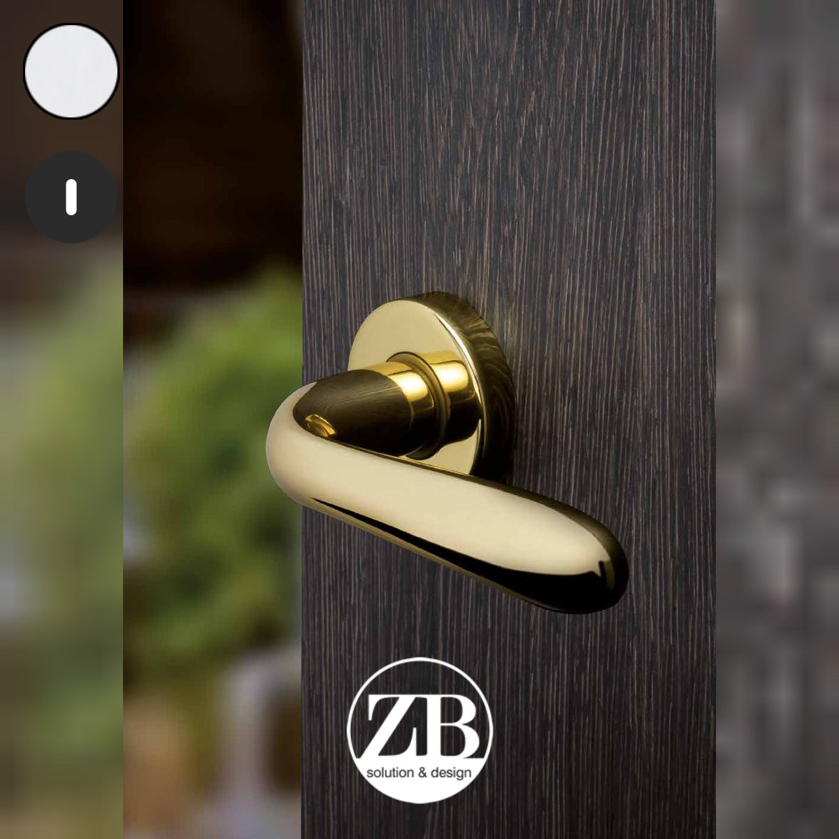 ZB - Maniglie Desy - Maniglia per porta interna - CRS - Cromo satinato / Tonda / Patent