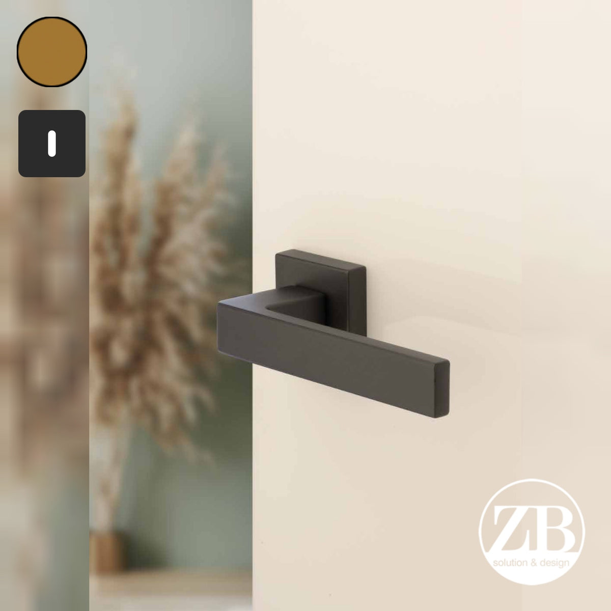 ZB - Maniglie Eco Time - Maniglia per porta interna - BRO - Bronzo F4 anodizzato / Quadra / Patent
