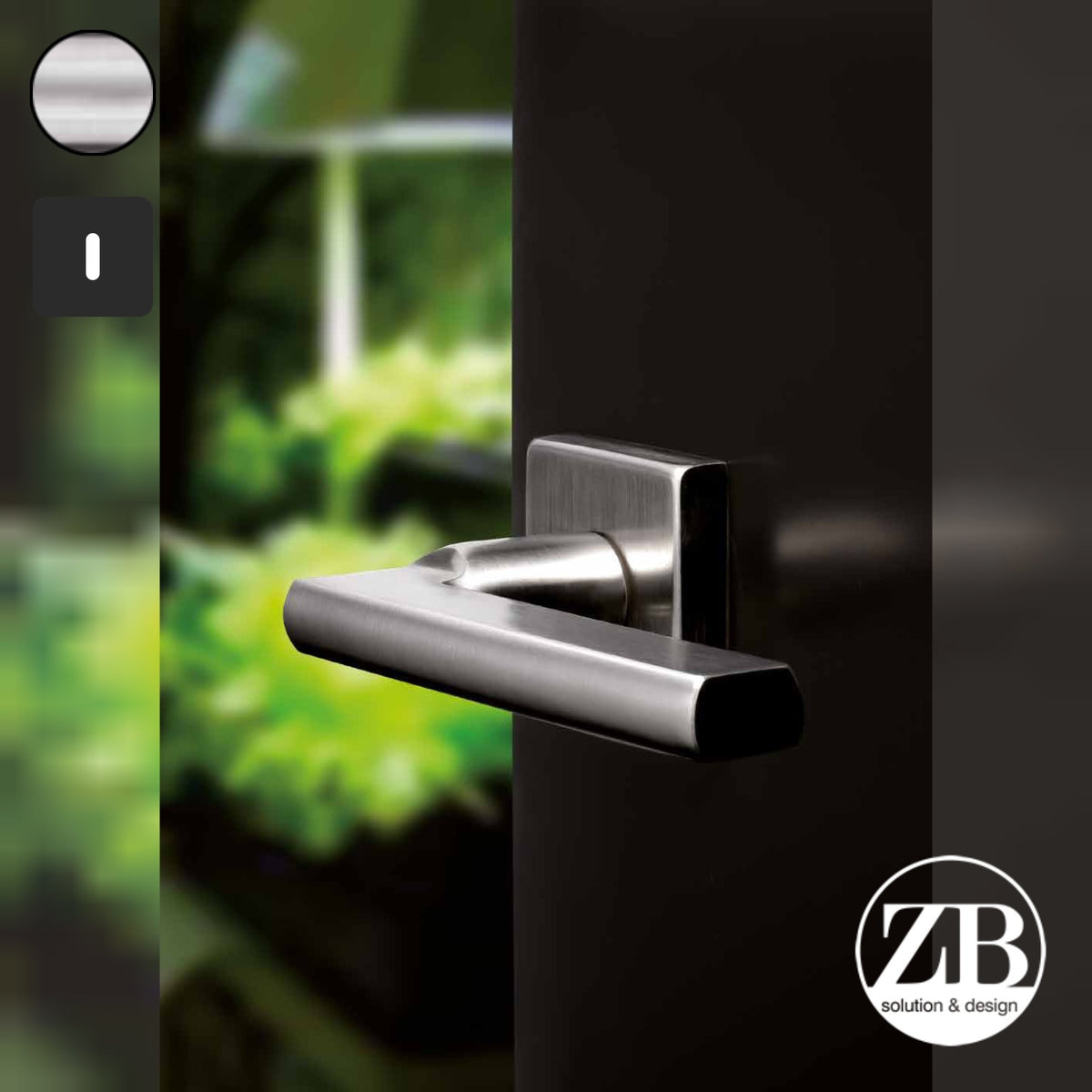 ZB - Maniglie Lory - Maniglia per porta interna - INX - Acciaio inox satinato / Quadra / Patent