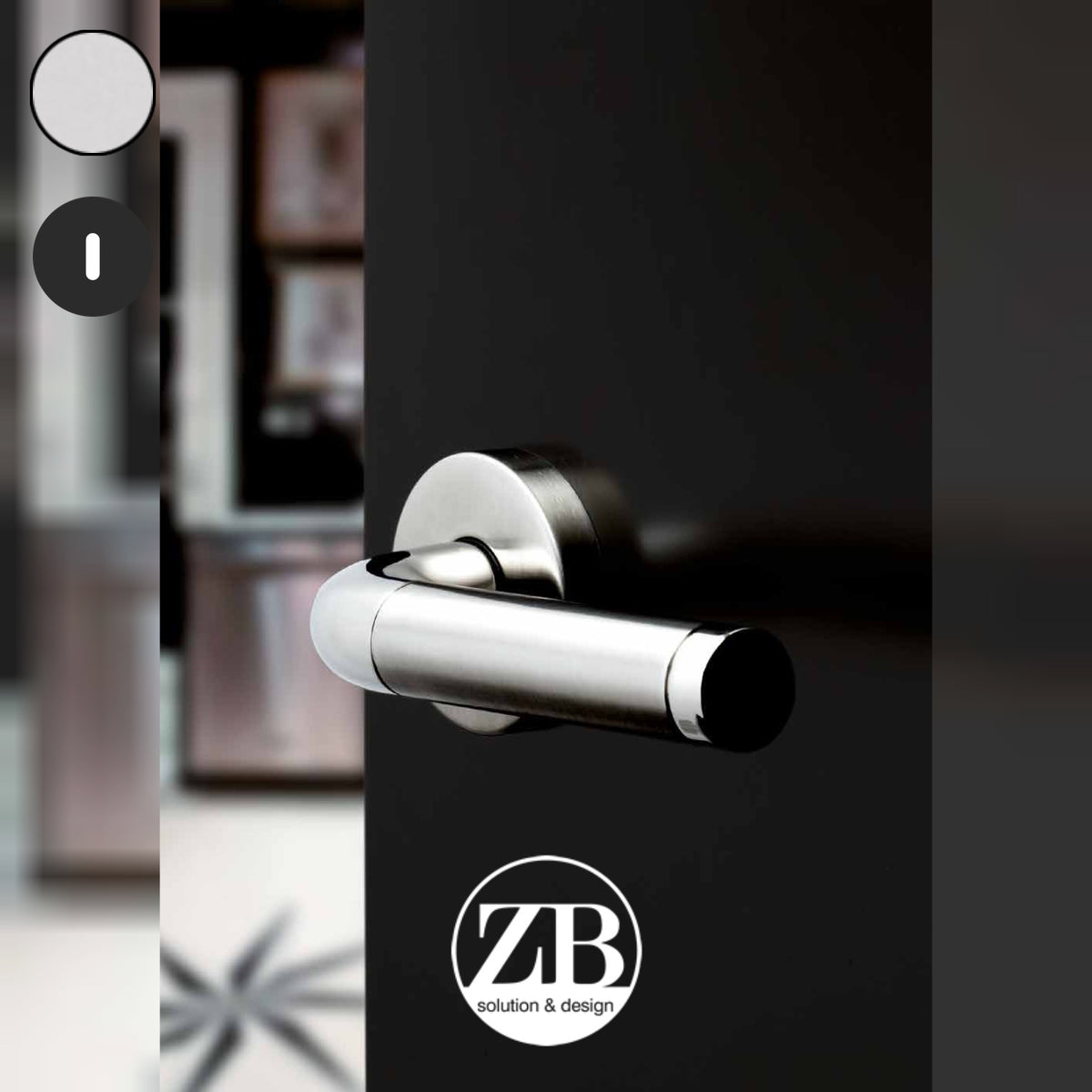 ZB - Maniglie Lucy - Maniglia per porta interna - ILS - Acciaio inox lucido/satinato / Tonda / Patent