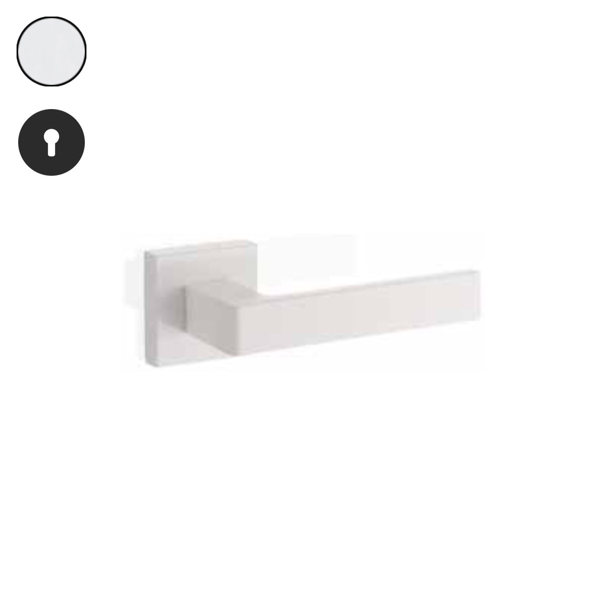 ZB - Maniglie Time - Maniglia per porta interna - CRS - Cromo satinato / Tonda / Yale