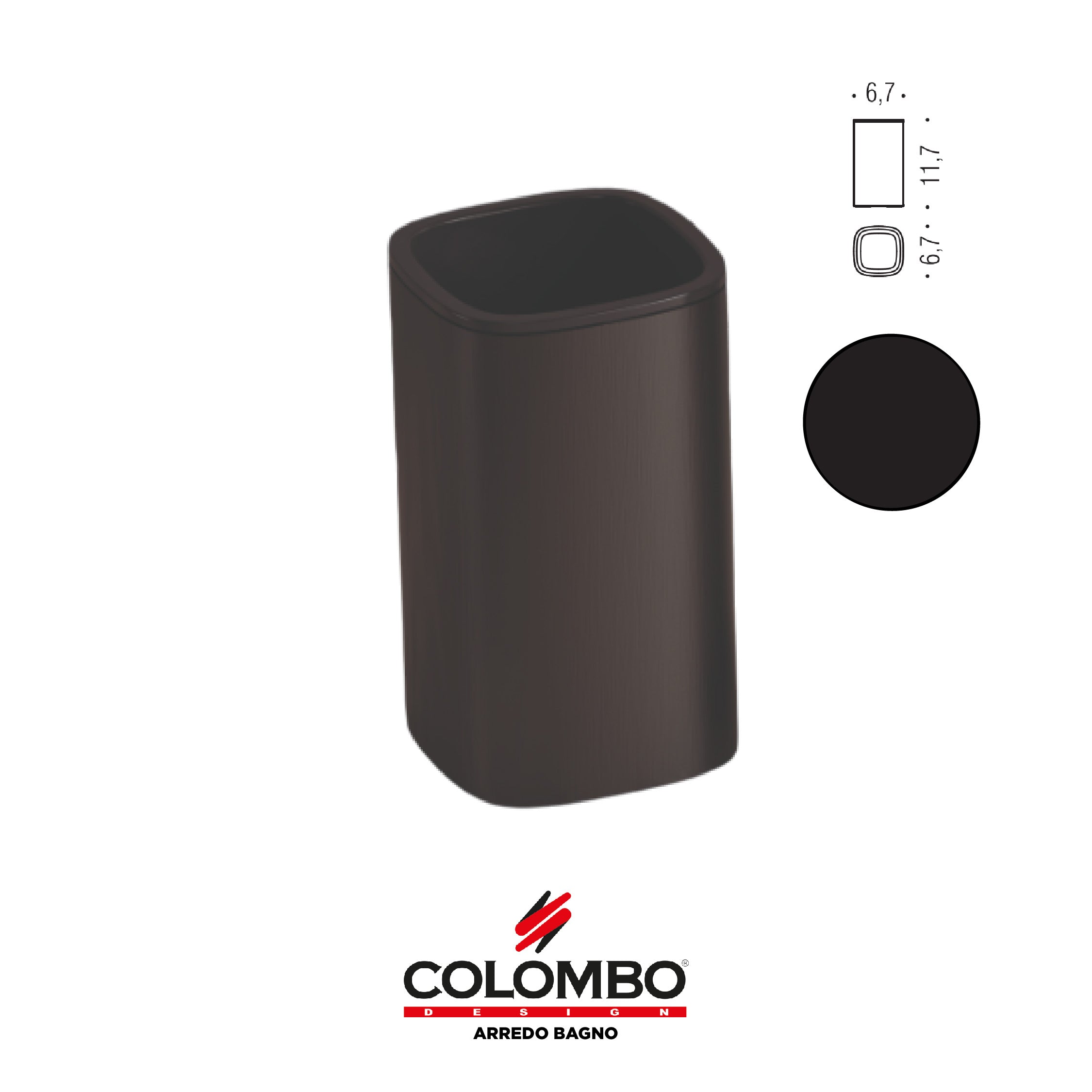 Trenta Porta bicchiere d'appoggio - Colombo design arredo bagno - Imhoff Handles