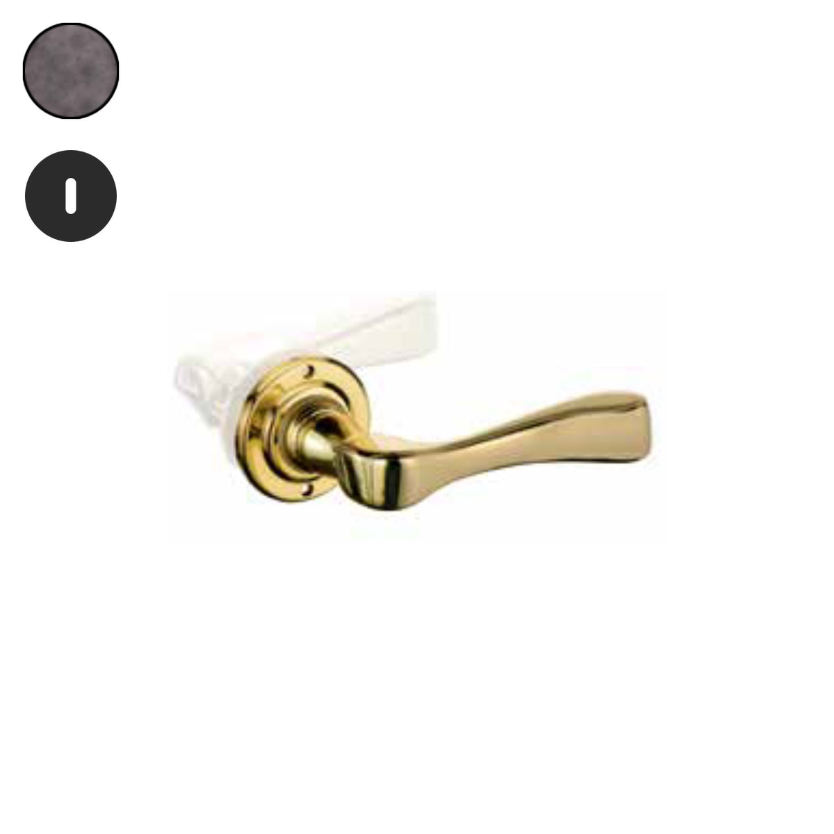 ZB - Maniglie ZB 360M - Maniglia per porta interna - OBO - Ottone bronzato opaco / Tonda / Patent